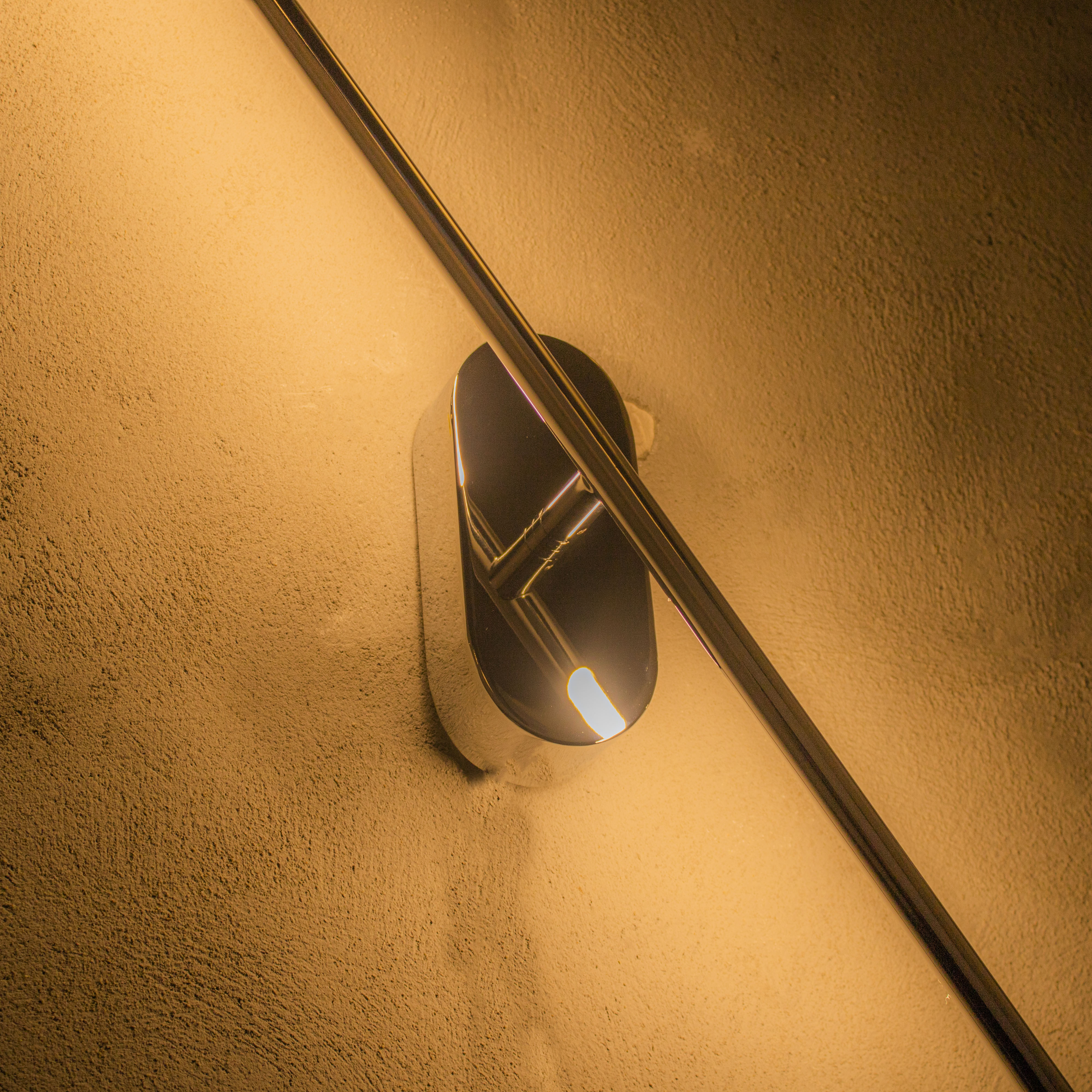 Assos Chrome Led Wall Sconce 70 Cm - Heka Lighting & Trading Limited