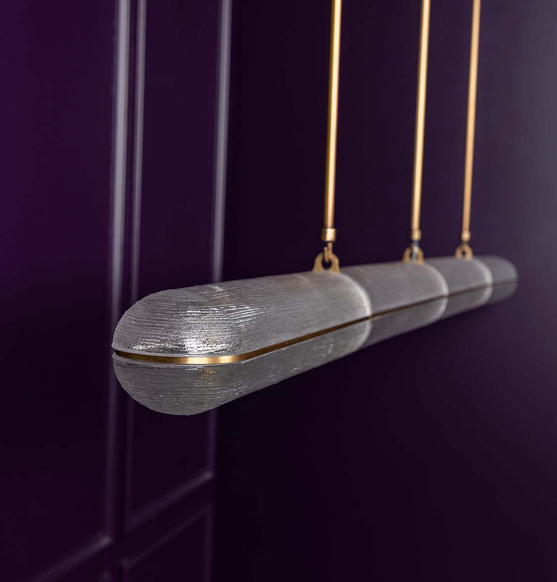 Zambia White Frosted Glass Antique Horizontal Pendant Light 163 Cm - Heka Lighting & Trading Limited