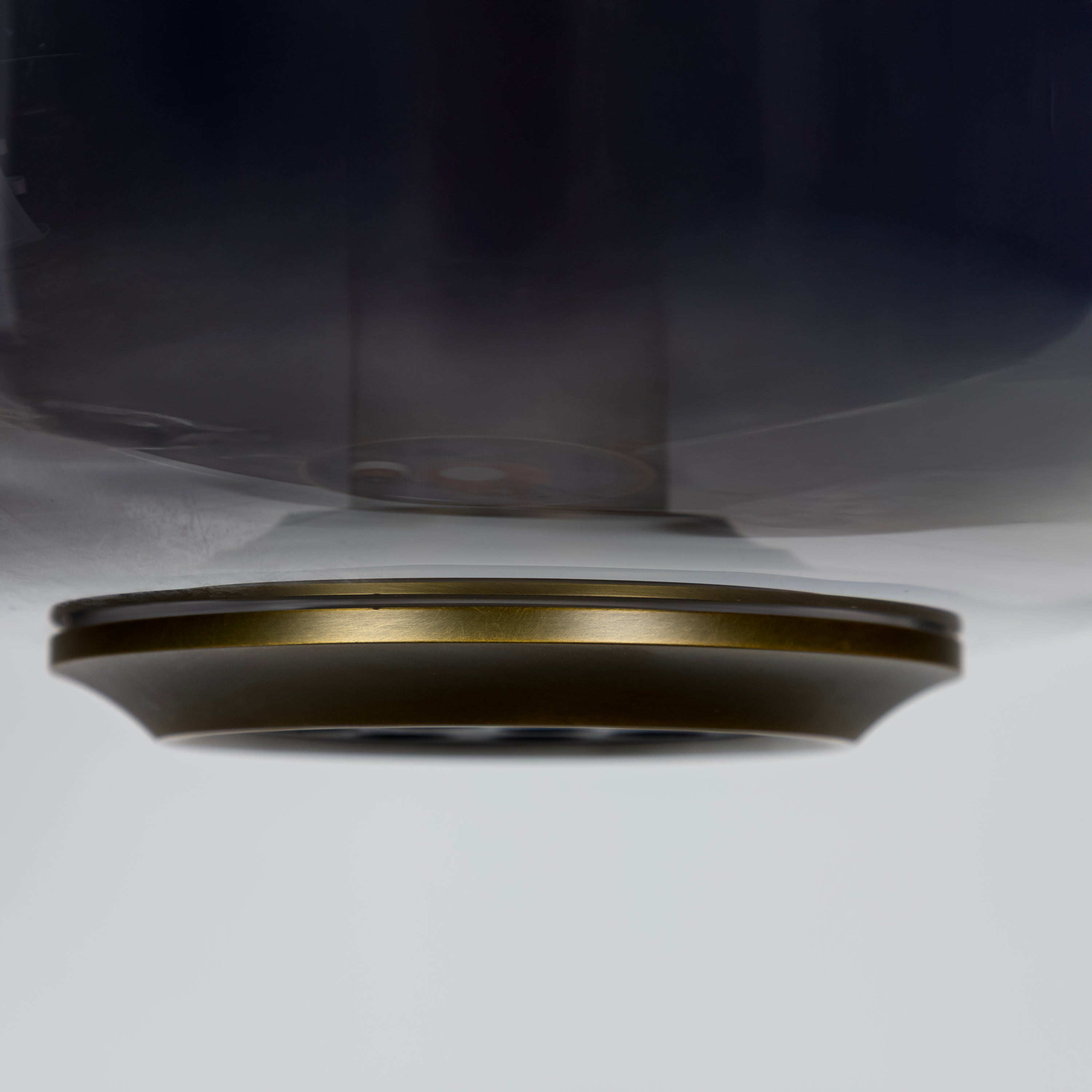 Seul Smoked Glass White Marble Antique Pendant Light 36 Cm - Heka Lighting & Trading Limited