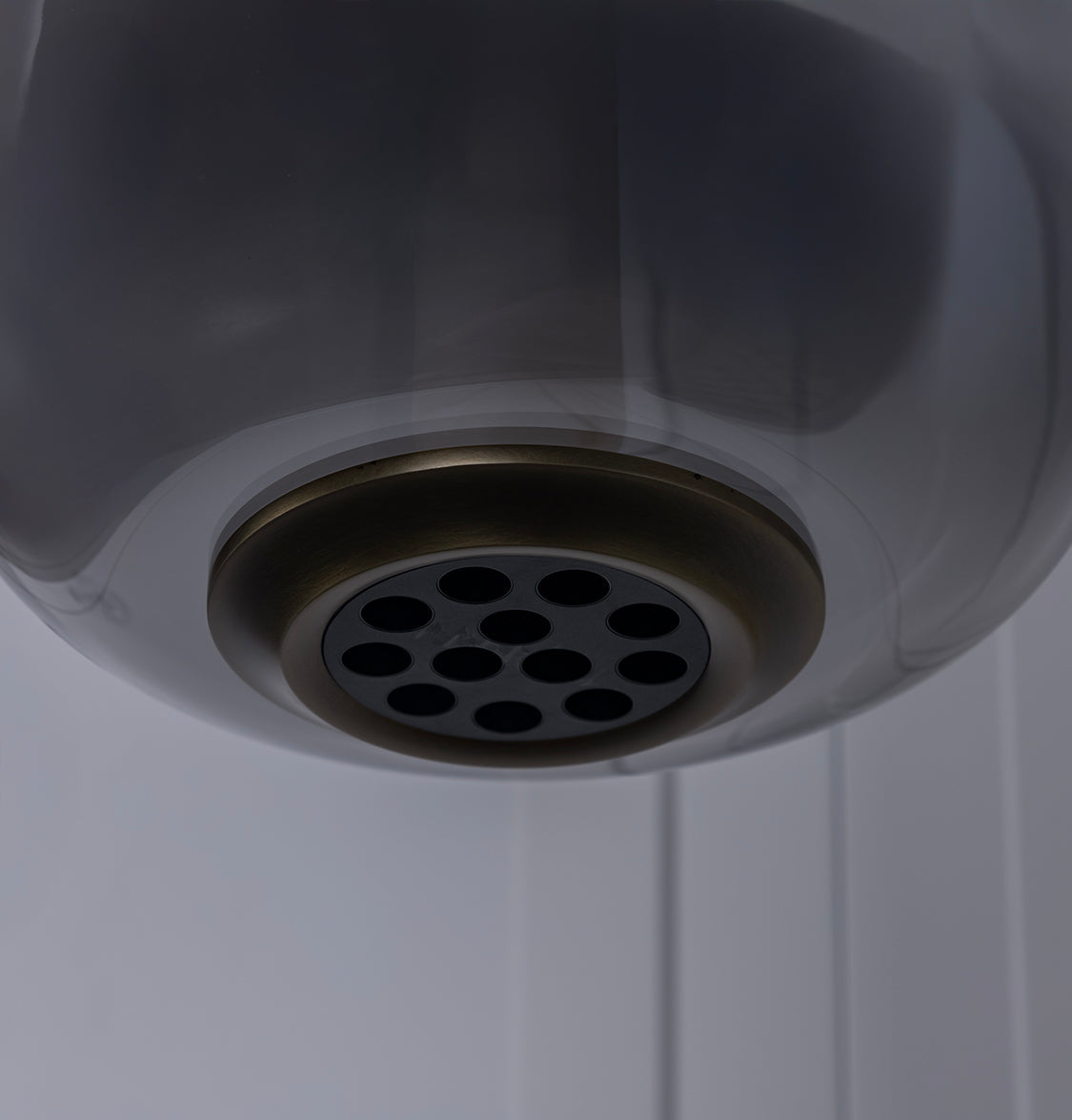 Seul Smoked Glass White Marble Antique Pendant Light 56 Cm - Heka Lighting & Trading Limited