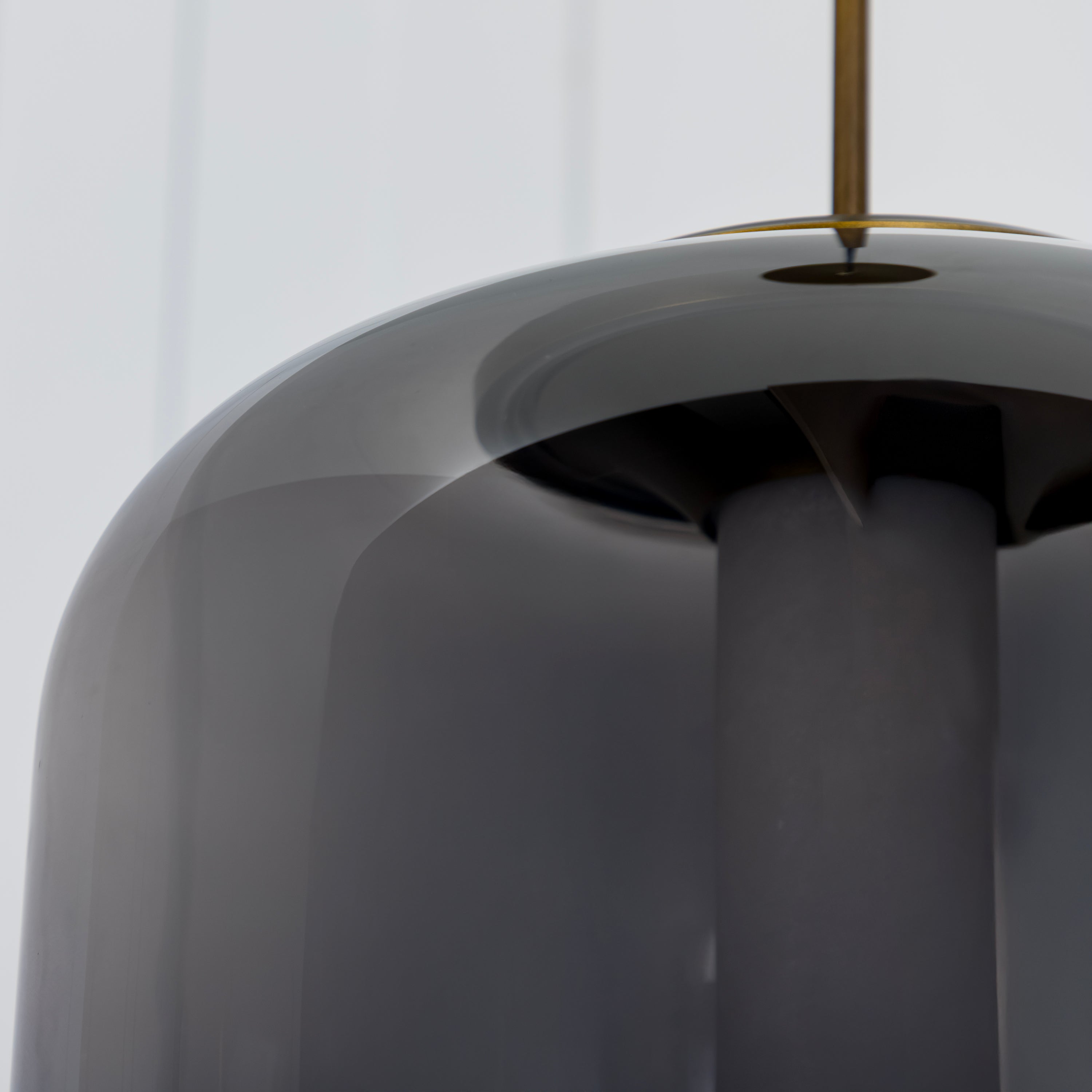 Seul Smoked Glass White Marble Antique Pendant Light 36 Cm - Heka Lighting & Trading Limited