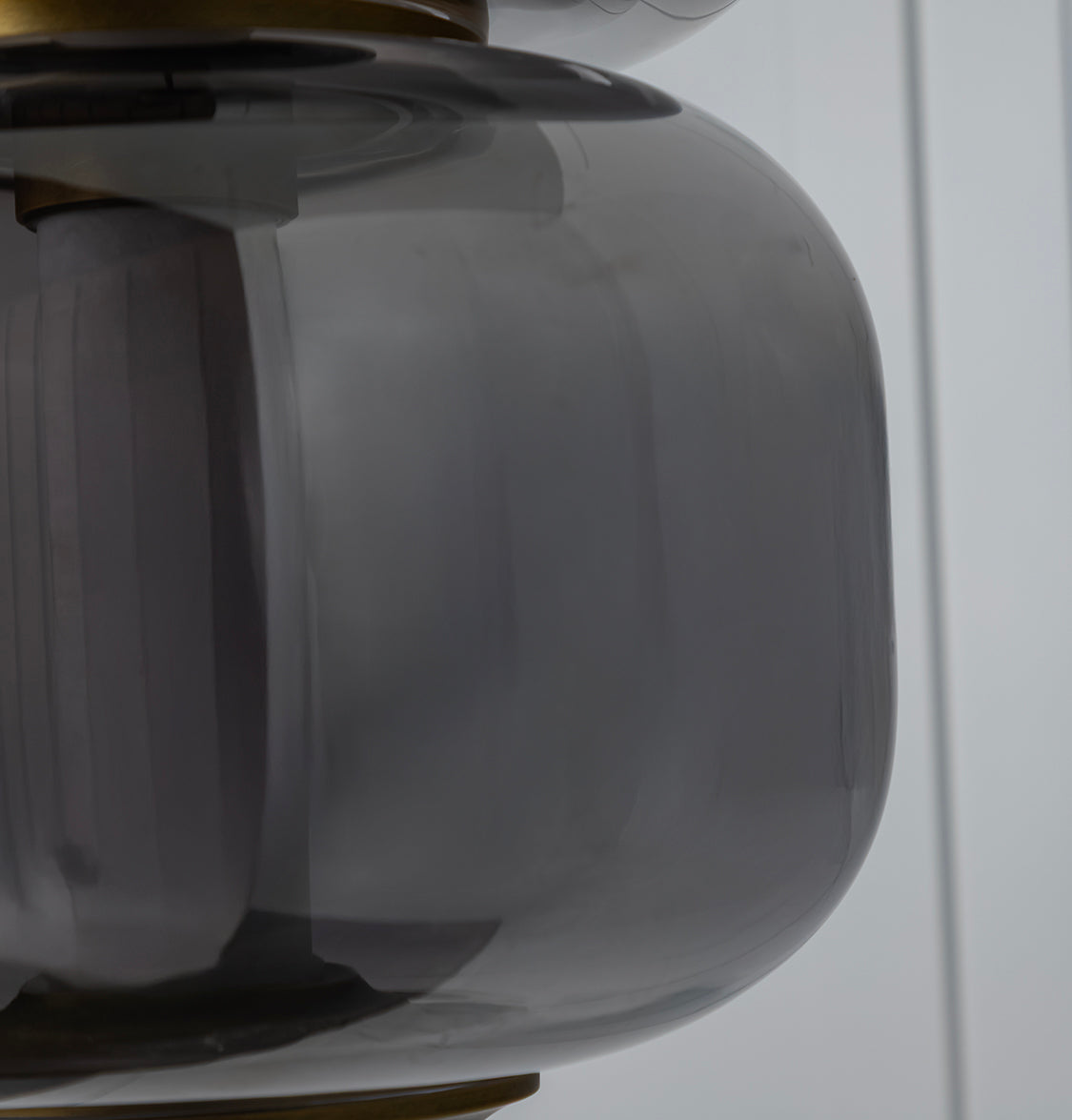 Seul Double Smoked Glass White Marble Antique Pendant Light - Heka Lighting & Trading Limited