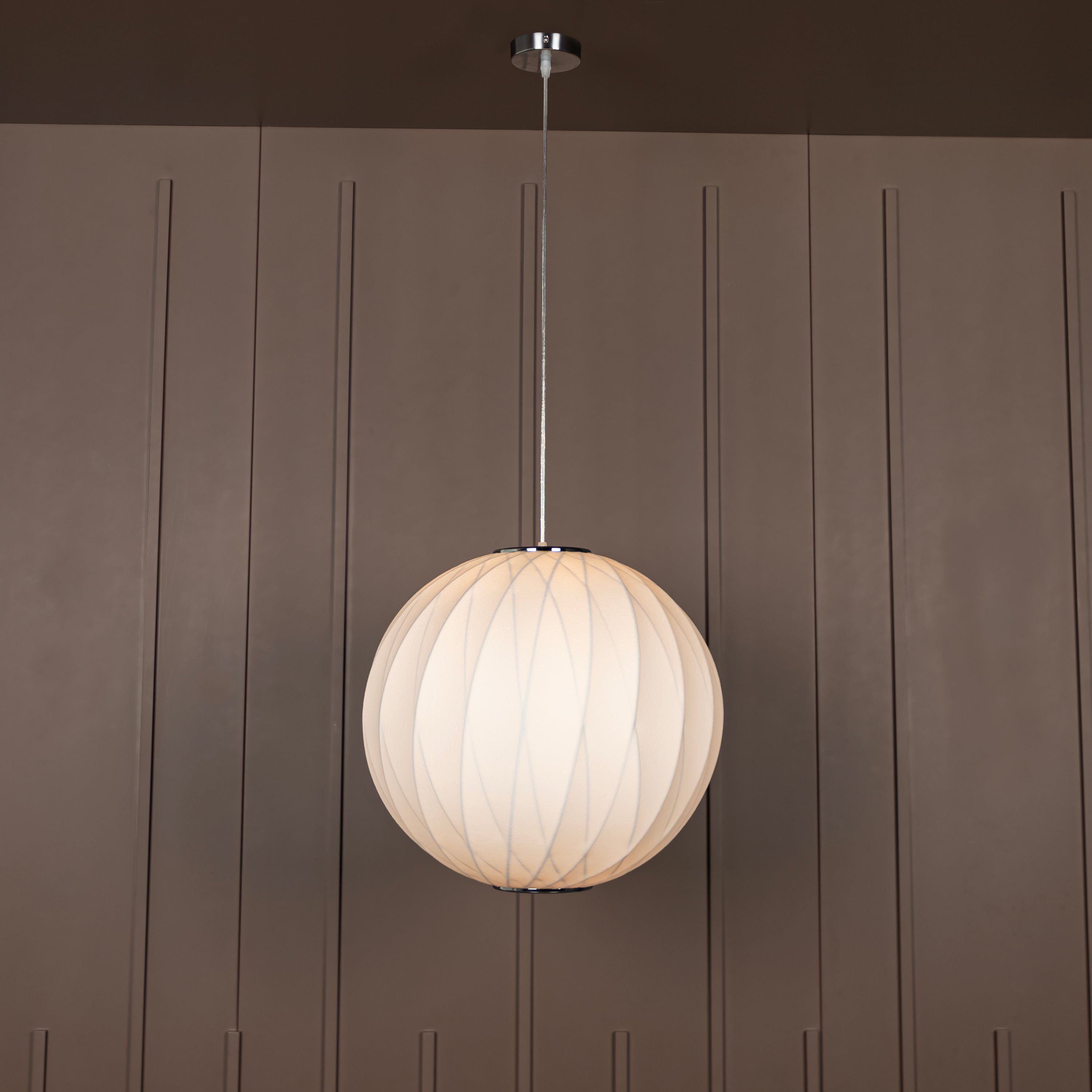 Star Soft Touch White Cross Globe Pendant Light Chandelier 50 Cm