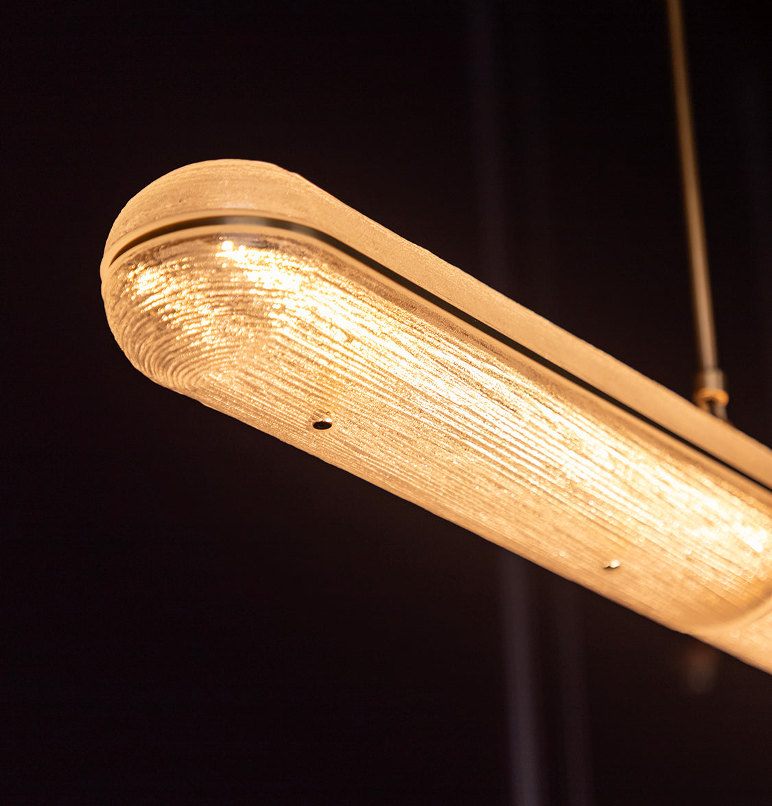 Zambia White Frosted Glass Antique Horizontal Pendant Light 163 Cm - Heka Lighting & Trading Limited