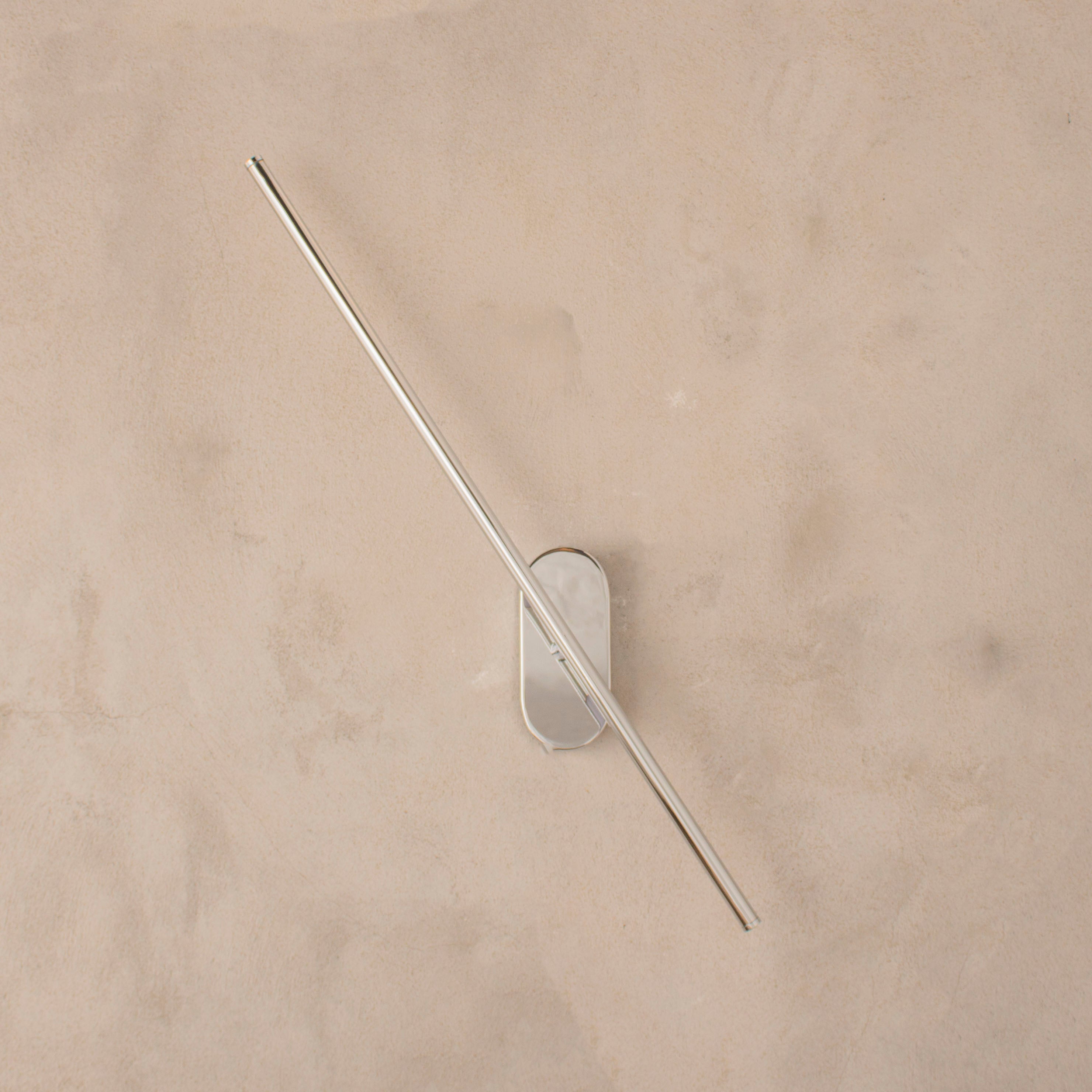 Assos Chrome Led Wall Sconce 70 Cm - Heka Lighting & Trading Limited