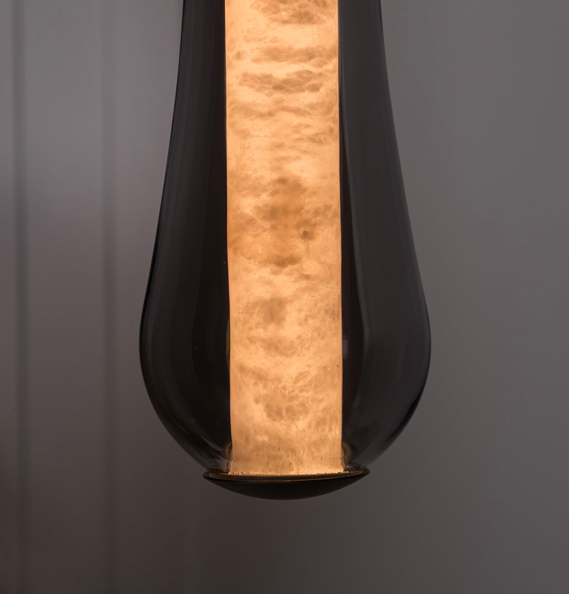 Seul Smoked Glass White Marble Antique Pendant Light - Heka Lighting & Trading Limited