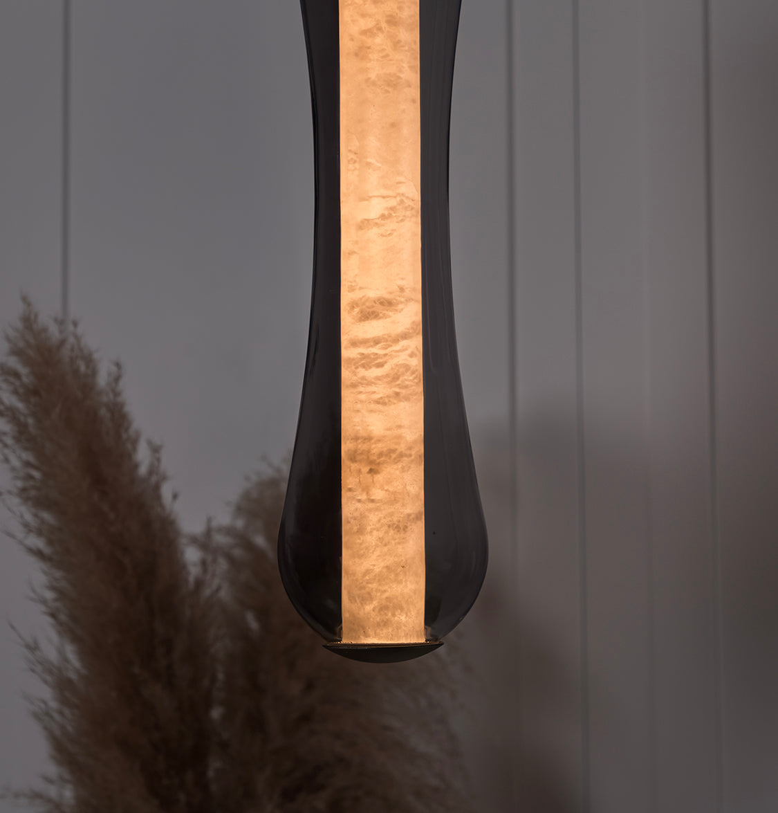 Seul Smoked Glass White Marble Antique Pendant Light - Heka Lighting & Trading Limited