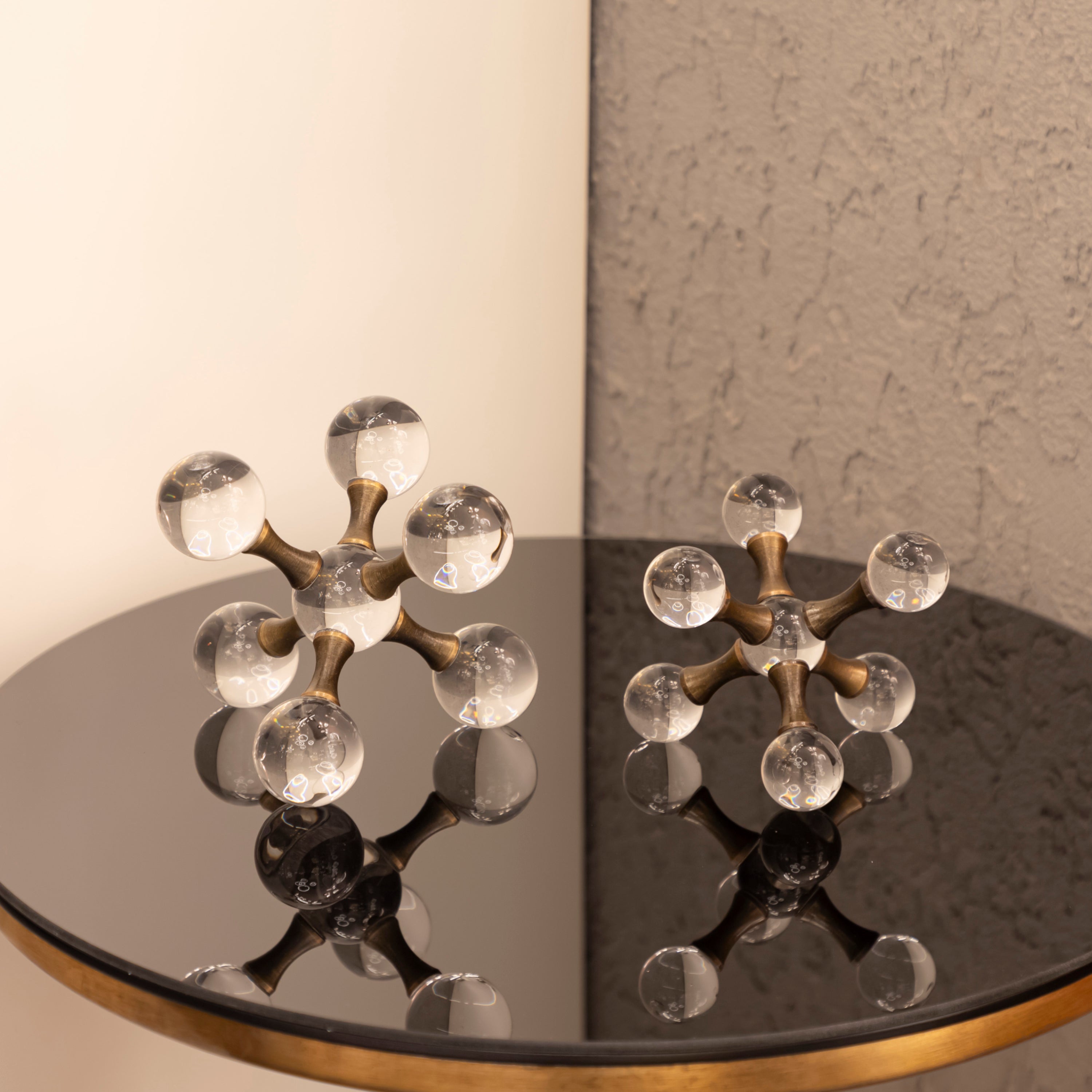 2-Piece Molecule Decoration Antique Object | Modern Decorative Lighting For Homes & Hotels
