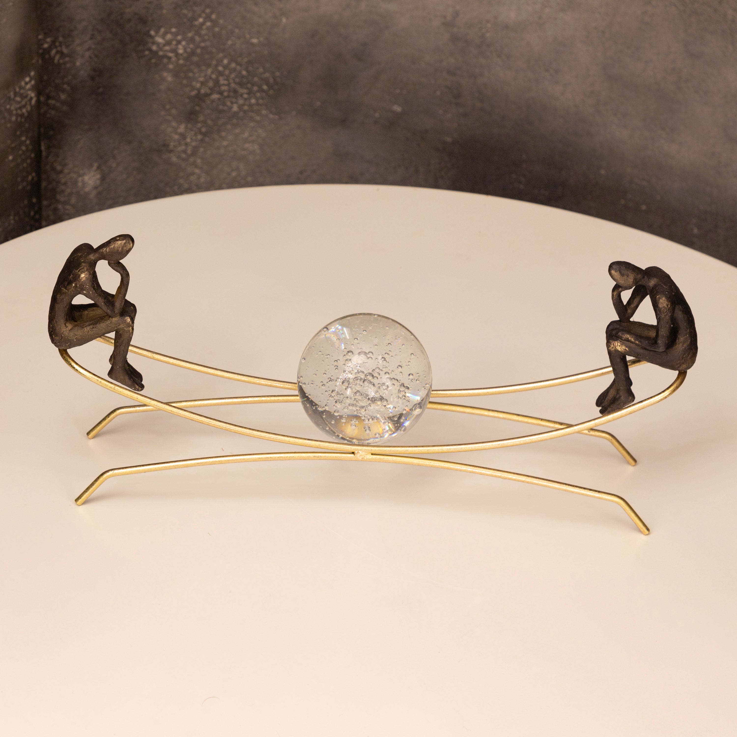 Two Thinking Men Figure 47X8X21 Cm