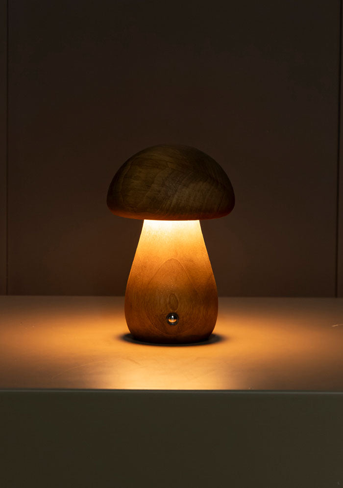 Shaggy Antique Oak Wood Cork Table Lamp - Heka Lighting & Trading Limited