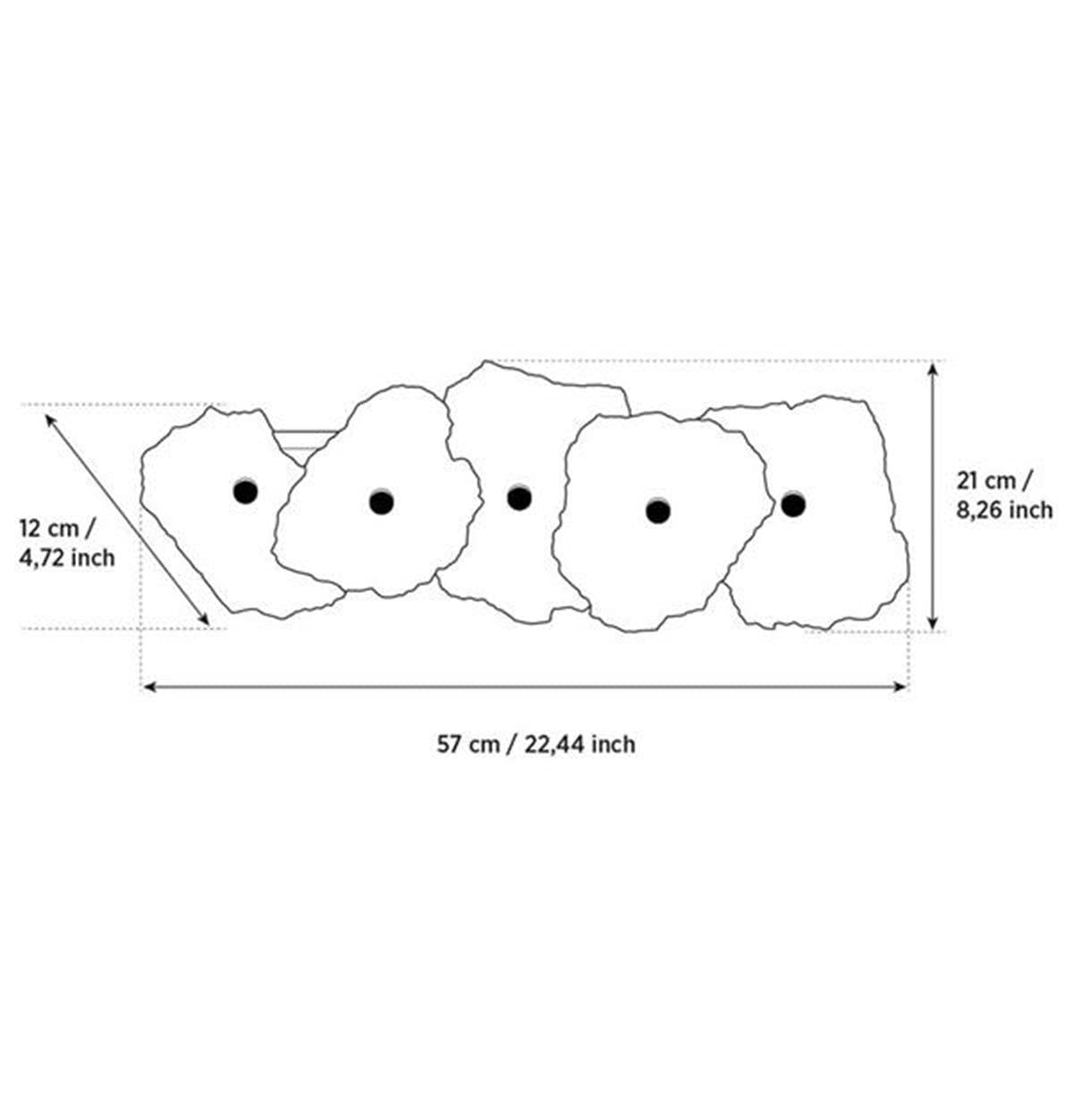 Anvers 5-Piece Marble Antique Led Wall Sconce - Heka Lighting & Trading Limited