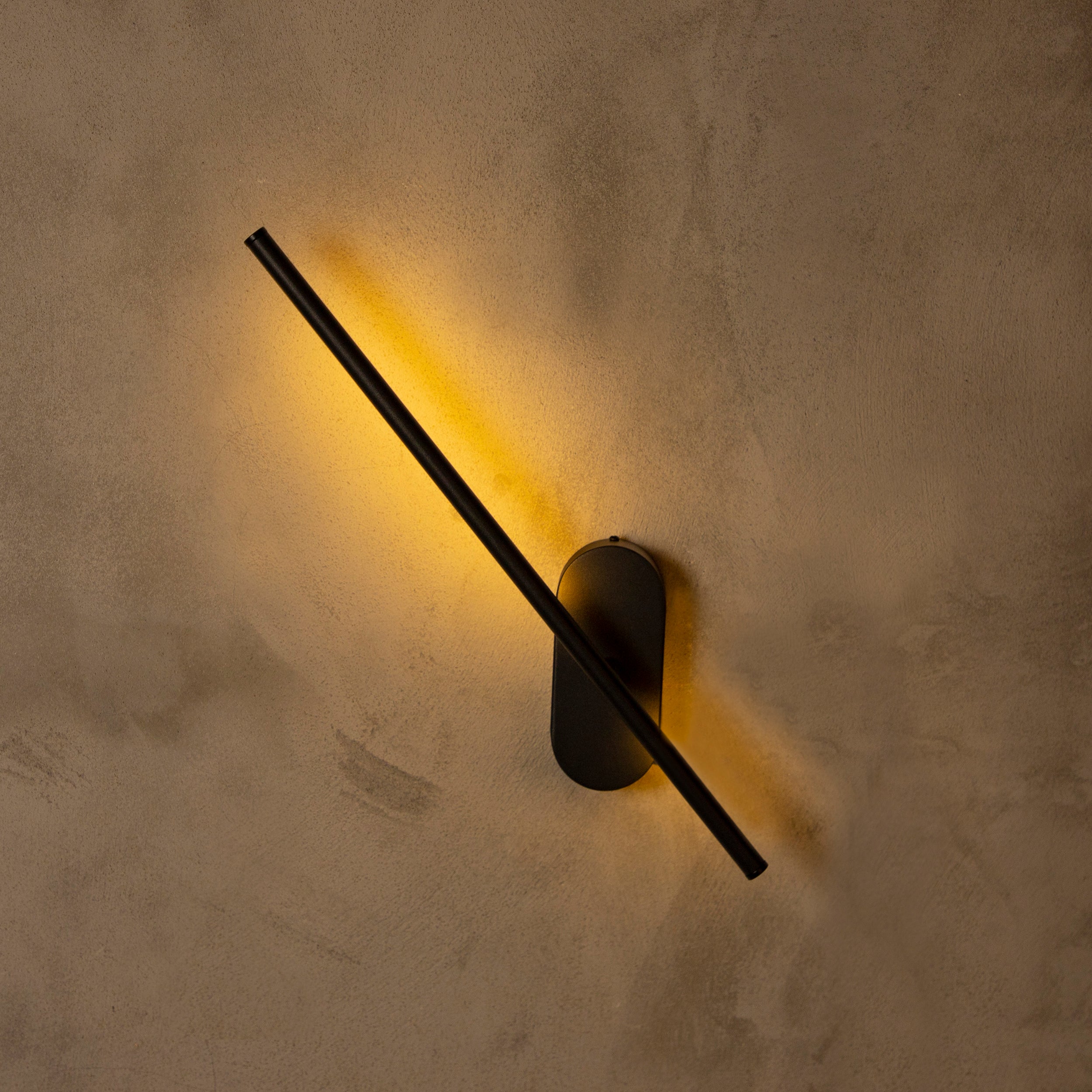 Assos Black Led Wall Sconce 50 Cm - Heka Lighting & Trading Limited