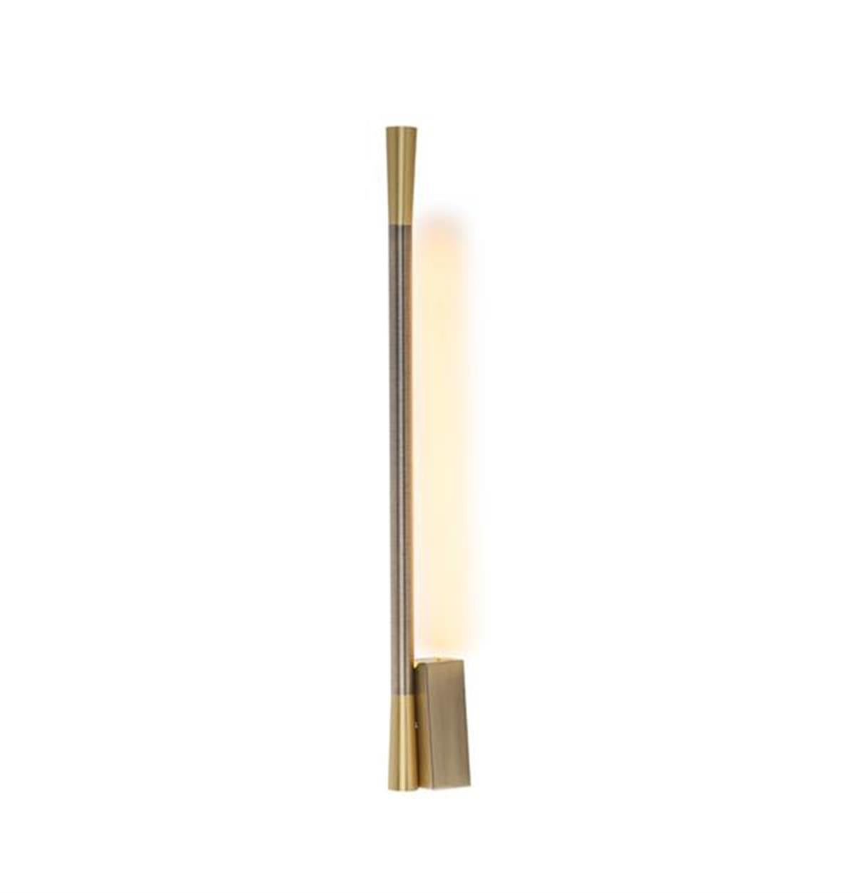 Athena Brushed Brass Led Wall Sconce 52 Cm - Heka Lighting & Trading Limited