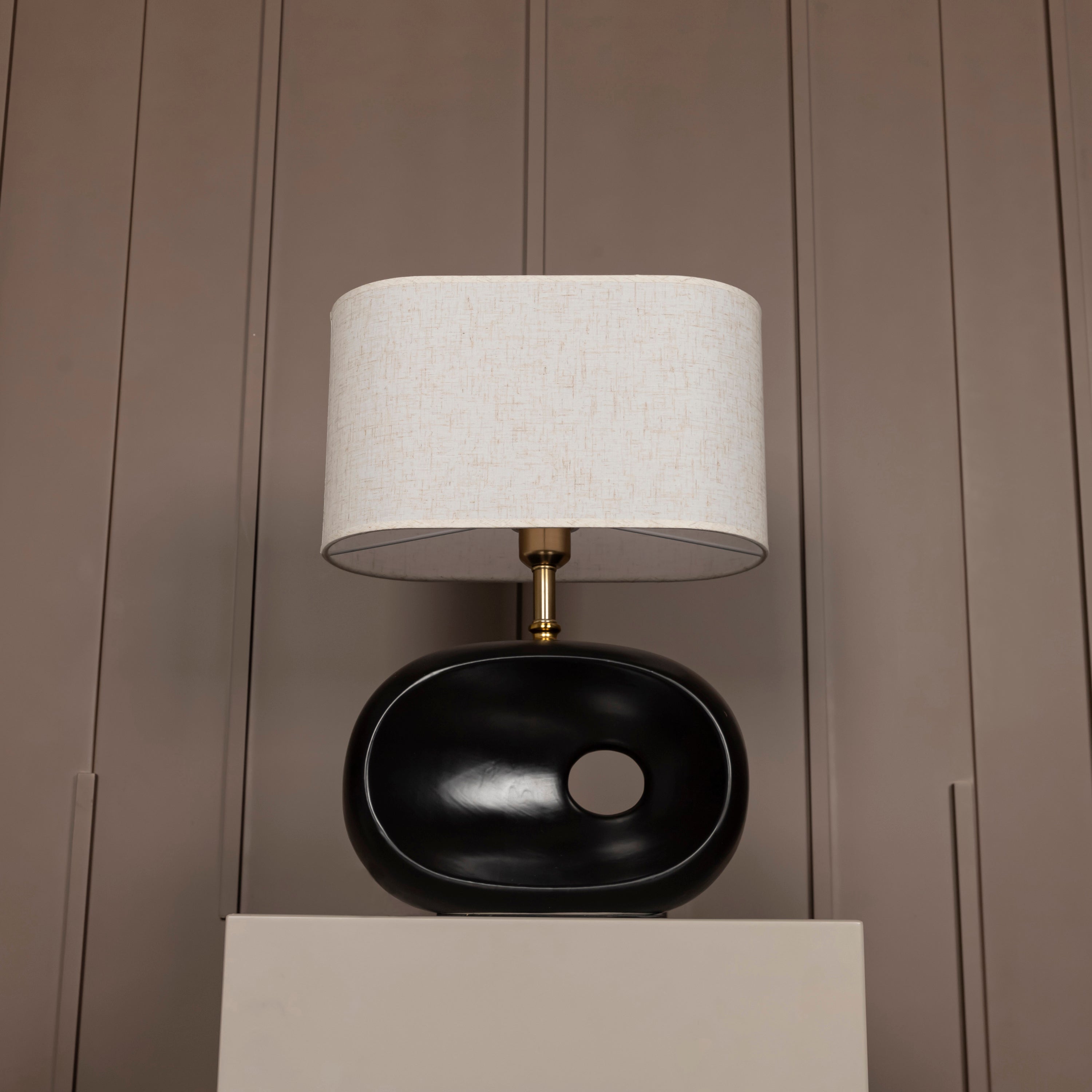 Berova Antique Black Porcelain Lampshade - Heka Lighting & Trading Limited