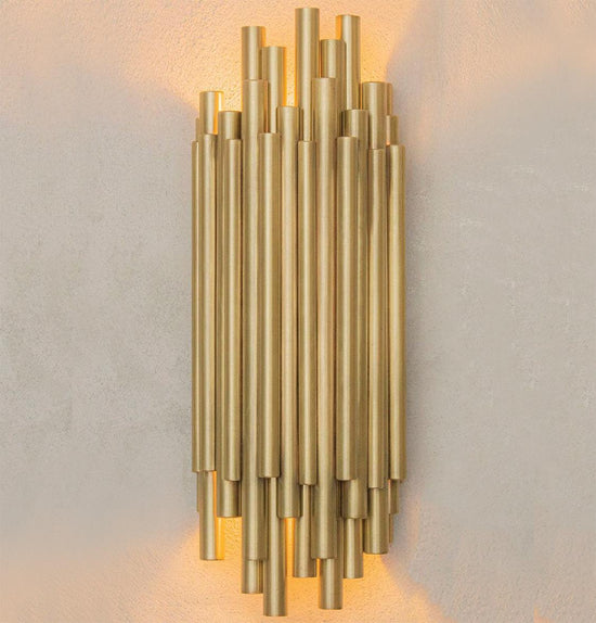 Brubeck Brushed Brass Wall Sconce