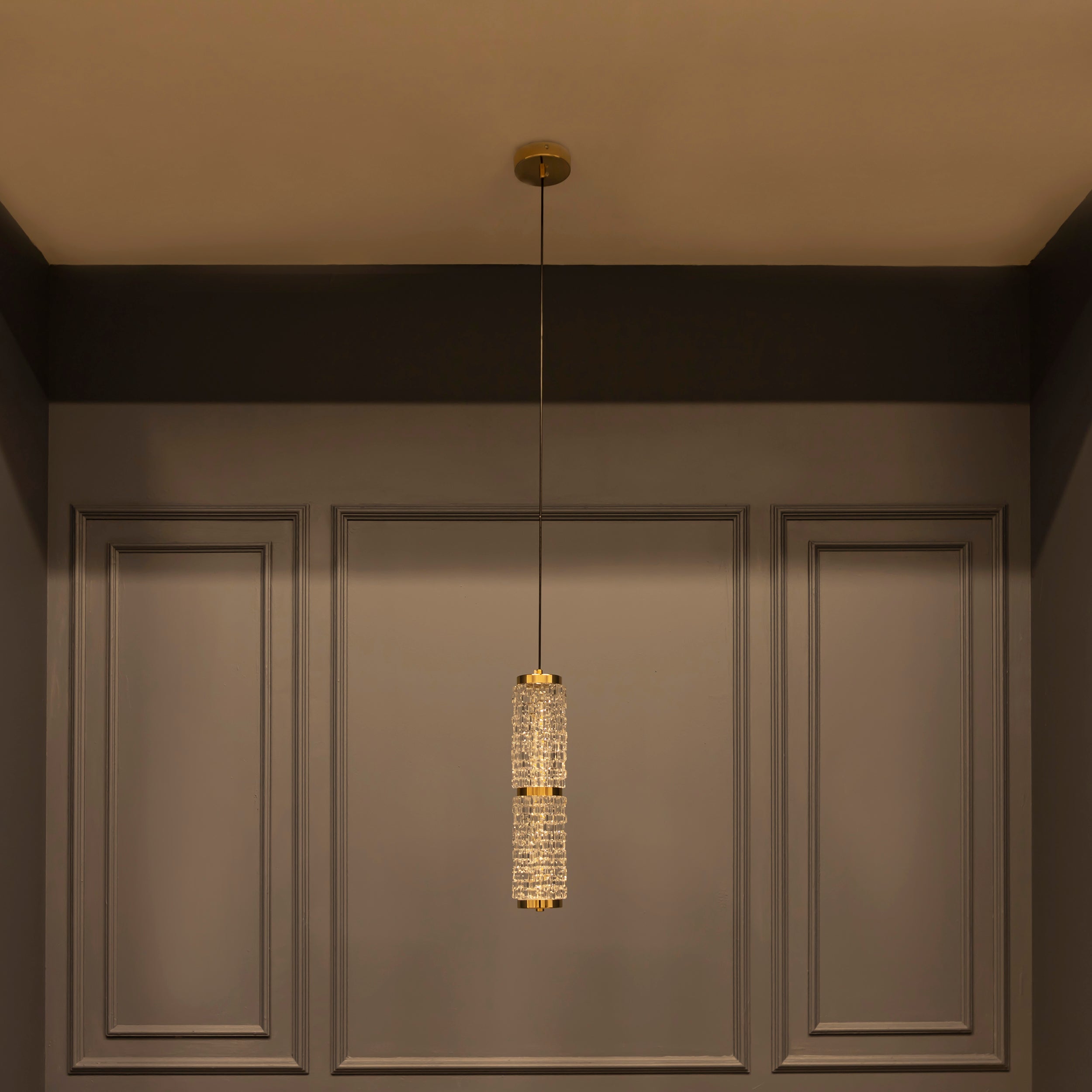 Dubbo Double Glass Gold Led Pendant Light Chandelier - Heka Lighting & Trading Limited