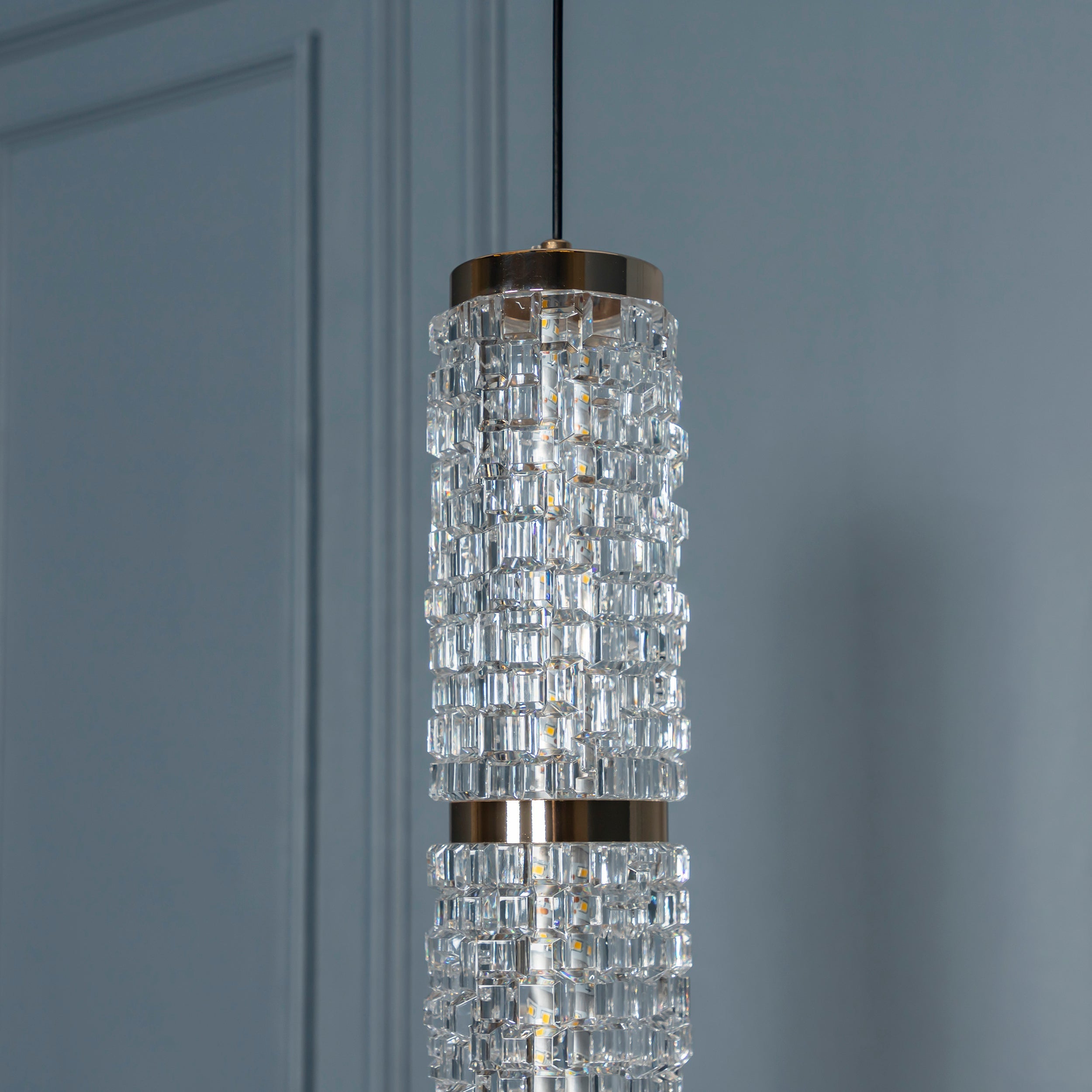 Dubbo Double Glass Gold Led Pendant Light Chandelier - Heka Lighting & Trading Limited