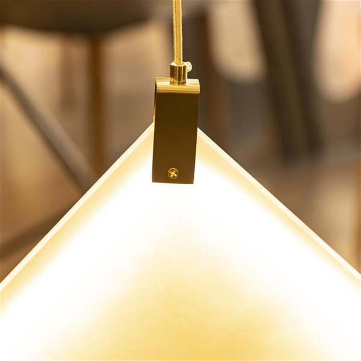 Duha Square Marble Led Pendant Light Chandelier 40 Cm - Heka Lighting & Trading Limited