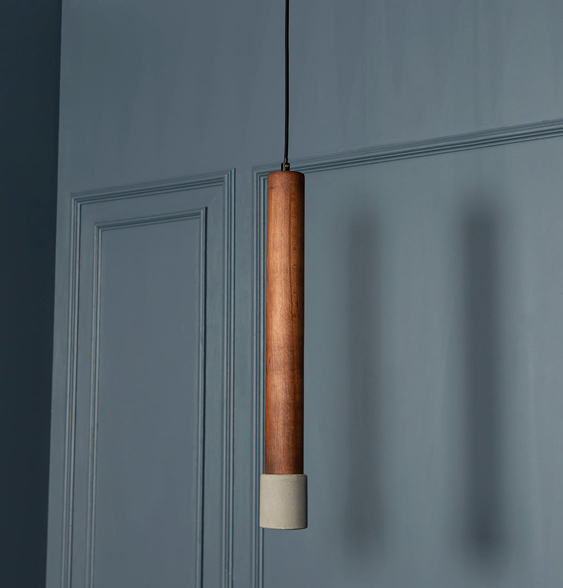 Tochi Big Wooden Concrete Gu10 Pendant Light - Heka Lighting & Trading Limited