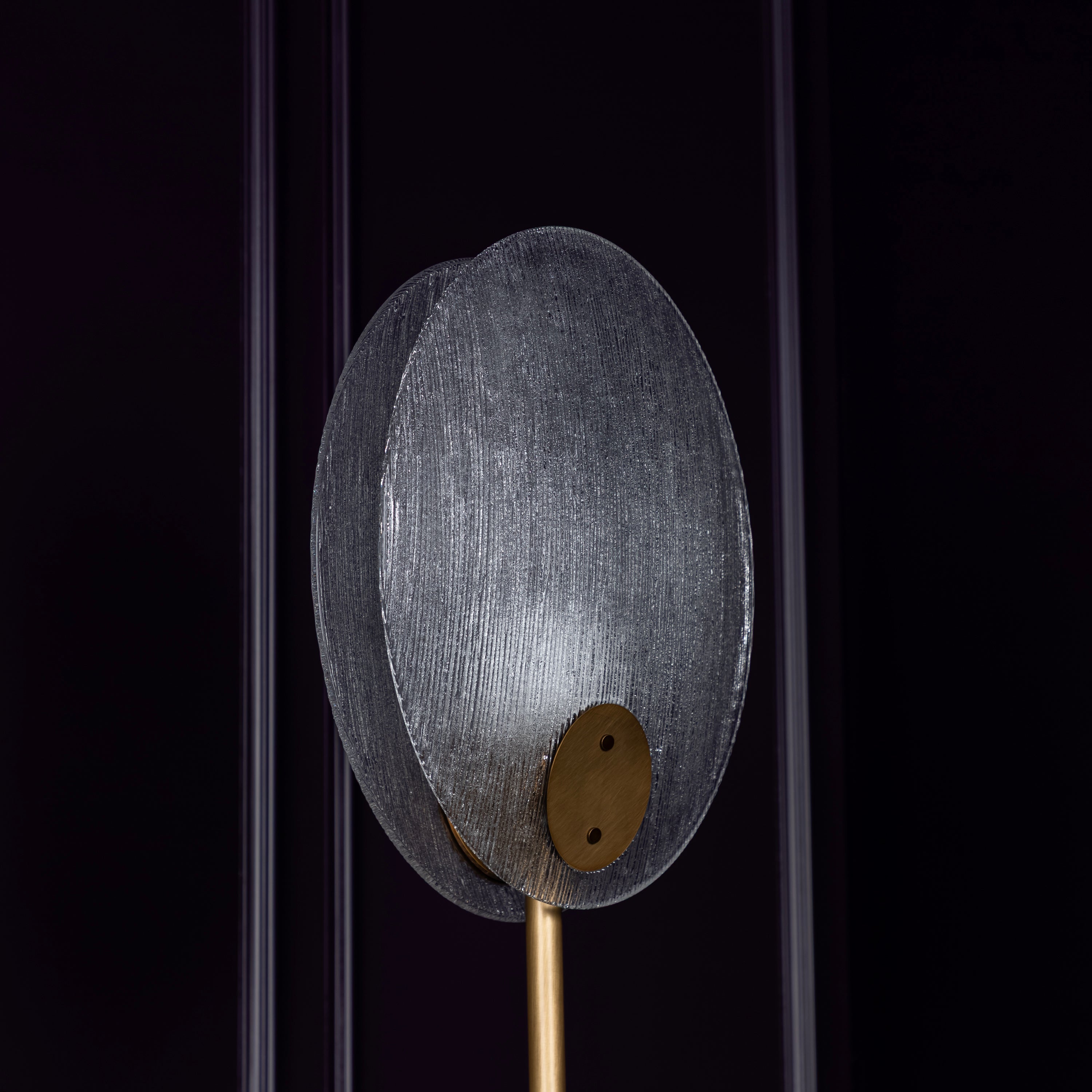 Gana Two White Frosted Glass Brushed Brass Floor Lamp - Heka Lighting & Trading Limited