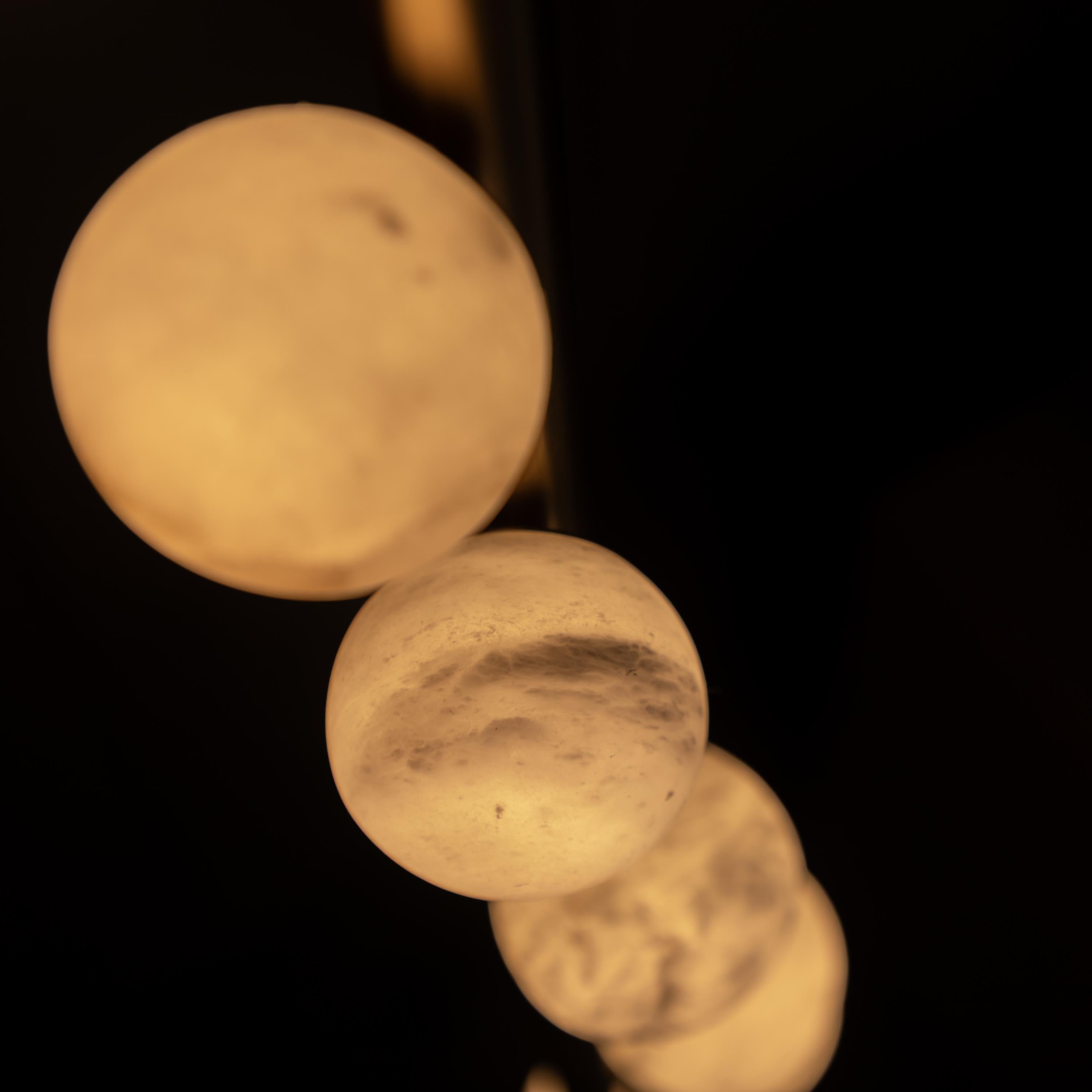Gine Marble Bulk Brushed Brass Floor Lamp - Heka Lighting & Trading Limited
