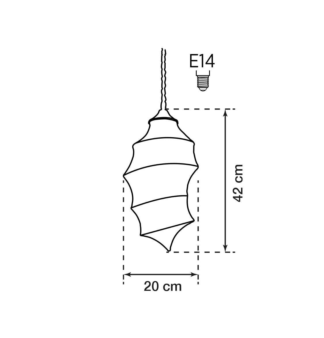 Ceres Soft Touch White Pendant Light Chandelier 20Cm - Heka Lighting & Trading Limited