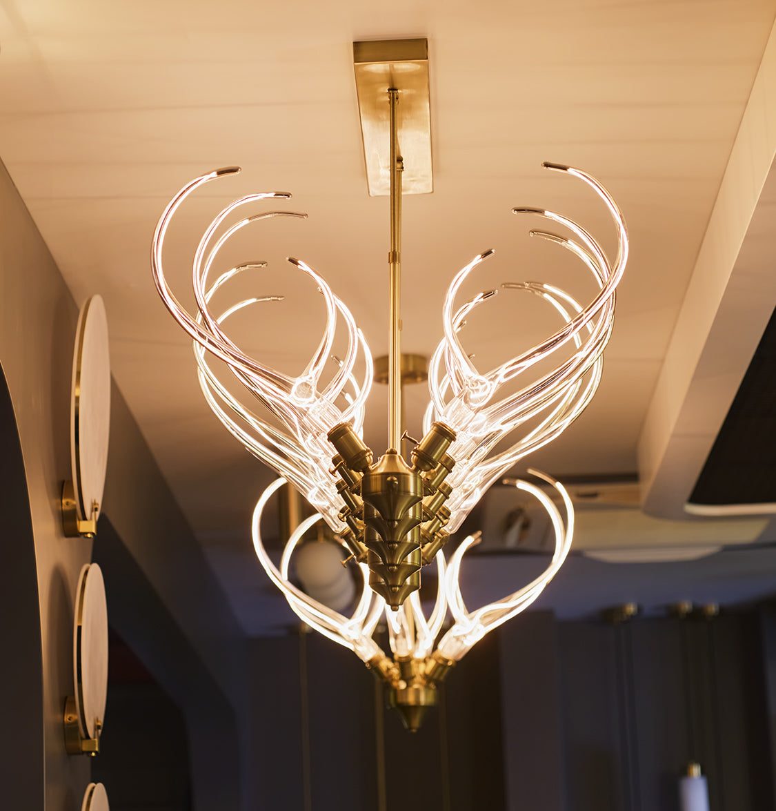 Galata 10-Piece Antique Glass Dining Table Chandelier - Heka Lighting & Trading Limited