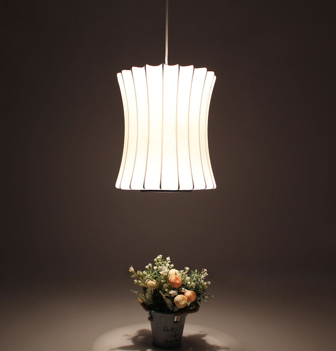 Orbit Soft Touch White Cylinder Pendant Light Chandelier 30 Cm - Heka Lighting & Trading Limited