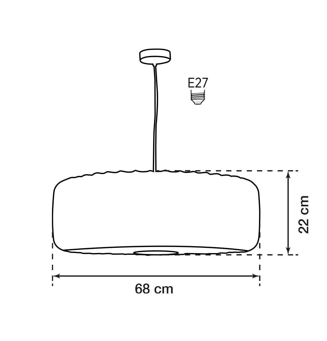 Planet Soft Touch White Cylinder Pendant Light Chandelier 68 Cm - Heka Lighting & Trading Limited