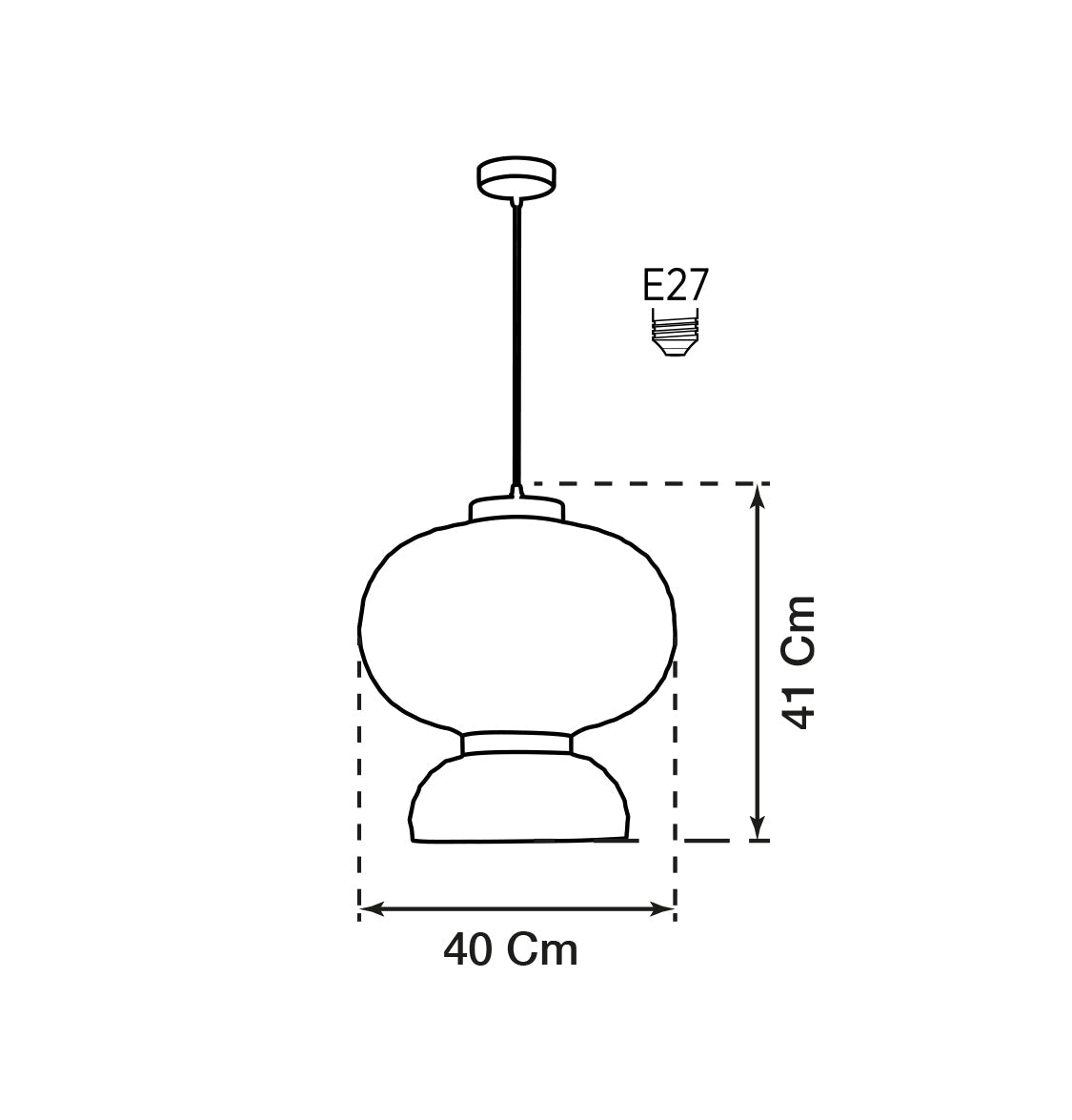 Solar Soft Touch White Knotted Pendant Light Chandelier 40X41 Cm - Heka Lighting & Trading Limited