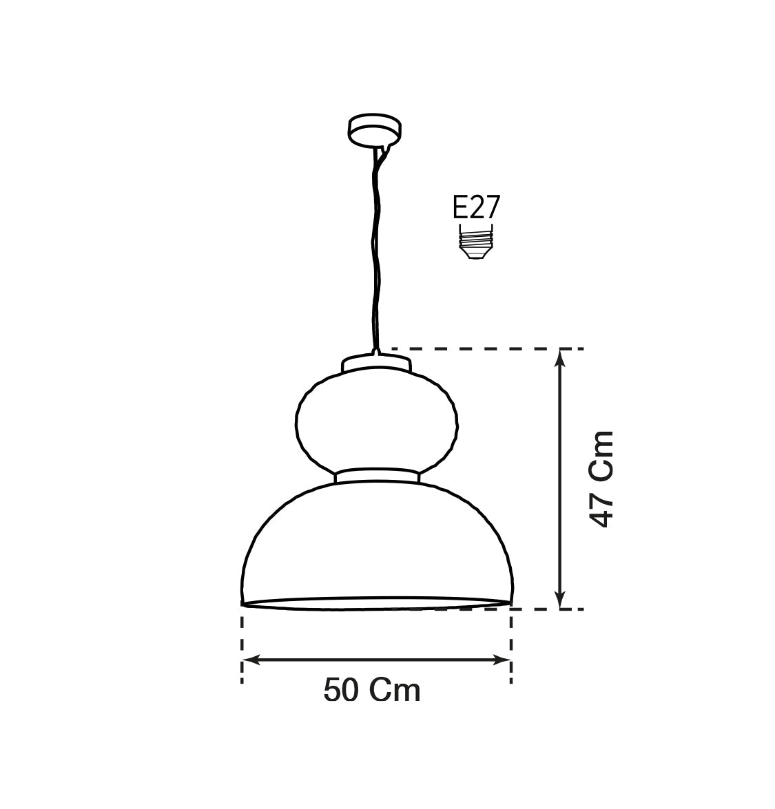 Solar Soft Touch White Knotted Pendant Light Chandelier 50X47 Cm - Heka Lighting & Trading Limited