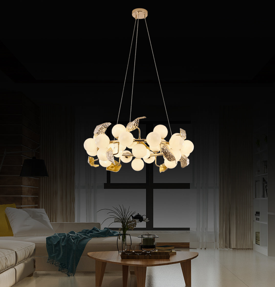 Doha 20's Gold Chandelier - Heka Lighting & Trading Limited
