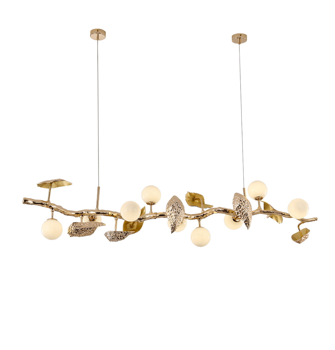 Doha 9-Piece Gold Dining Table Top Chandelier - Heka Lighting & Trading Limited