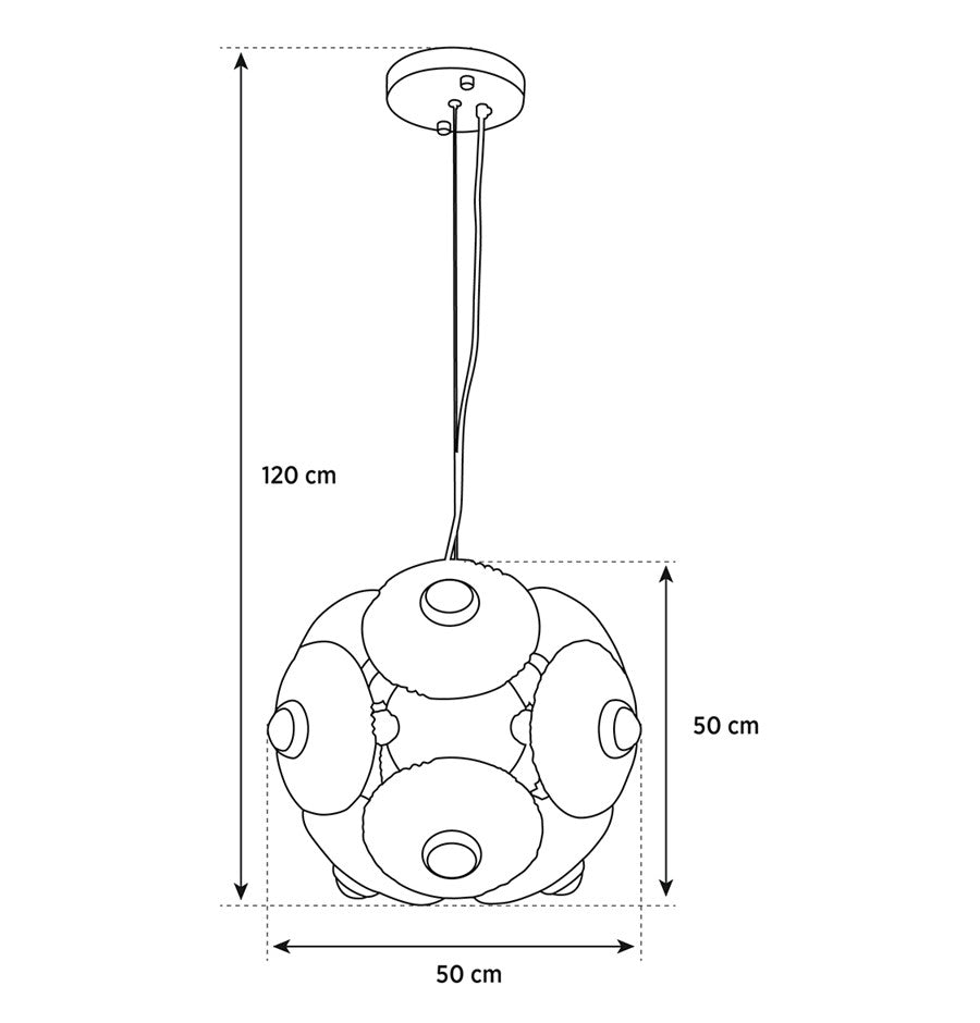Aspar 9-Piece Antique Glass Living Room Chandelier - Heka Lighting & Trading Limited