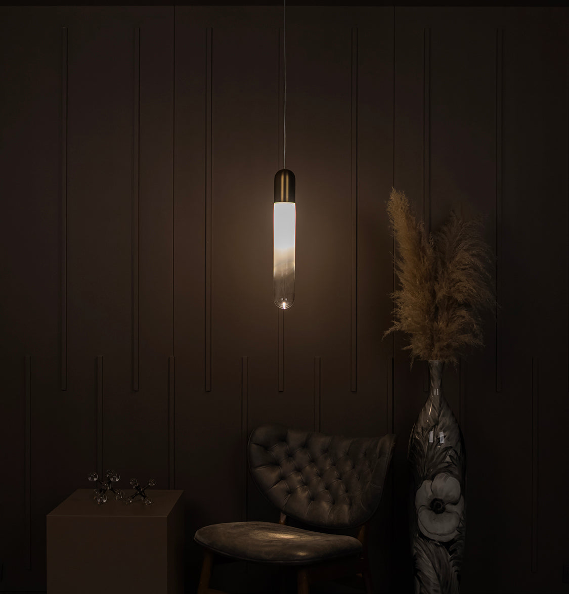 Manila Transparent Glass Gold Single Pendant Light Chandelier - Heka Lighting & Trading Limited