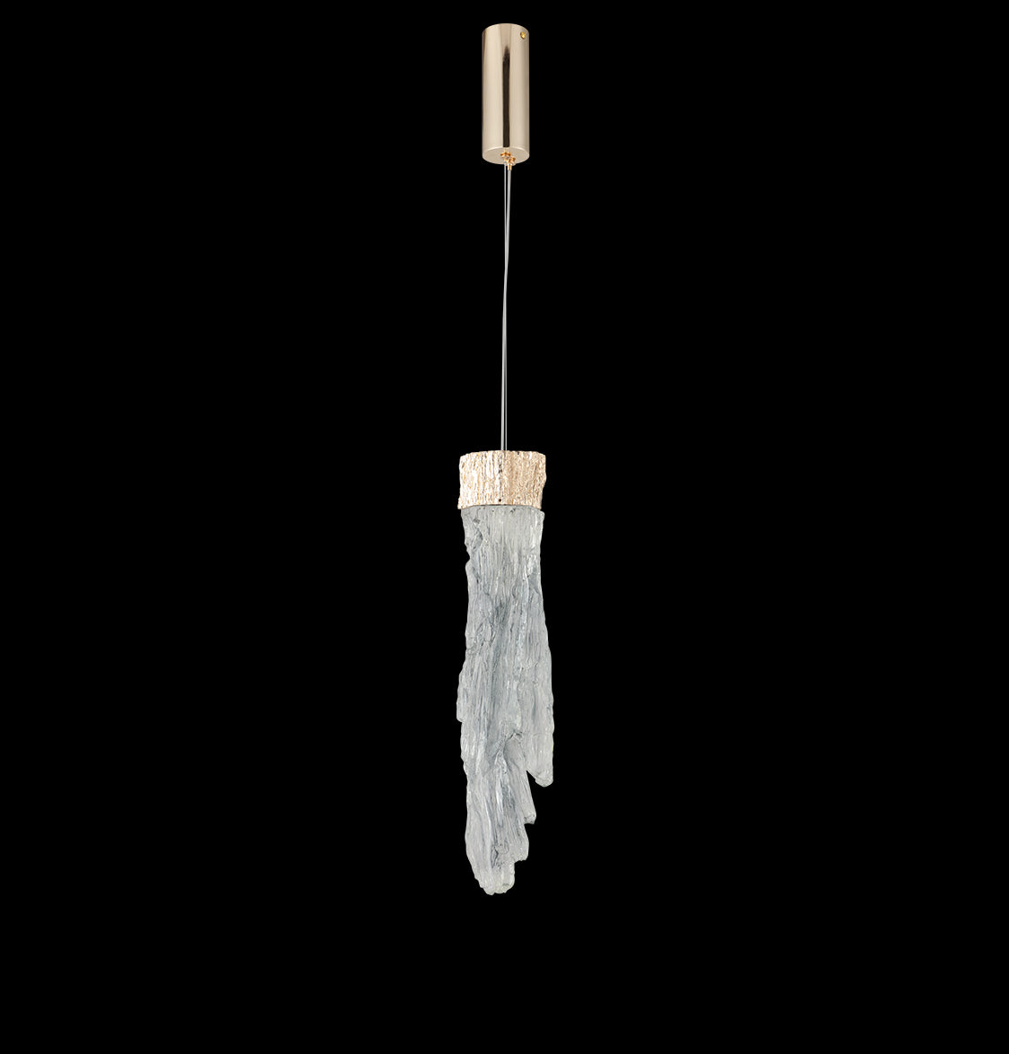 Kardal Smoked Acrylic Gold Led Pendant Light 50 Cm - Heka Lighting & Trading Limited