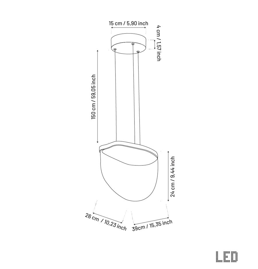 Gambia Honey Glass Black Pendant Light Chandelier 36 Cm - Heka Lighting & Trading Limited