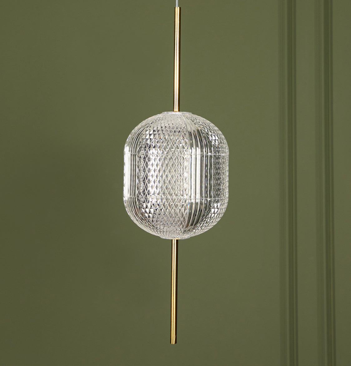 Sofya Acrylic Transparent Antique Glass Led Pendant Light Chandelier 21 Cm - Heka Lighting & Trading Limited