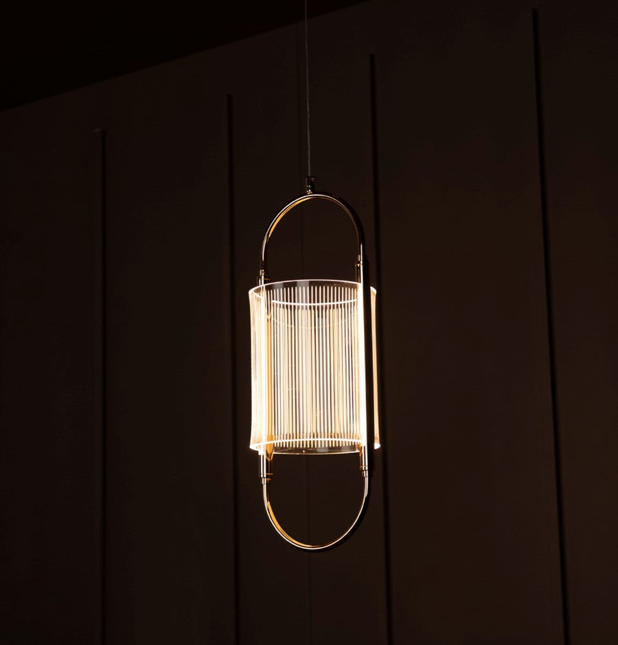 Alaca Single Acrylic Pendant Light Chandelier 48 Cm - Heka Lighting & Trading Limited
