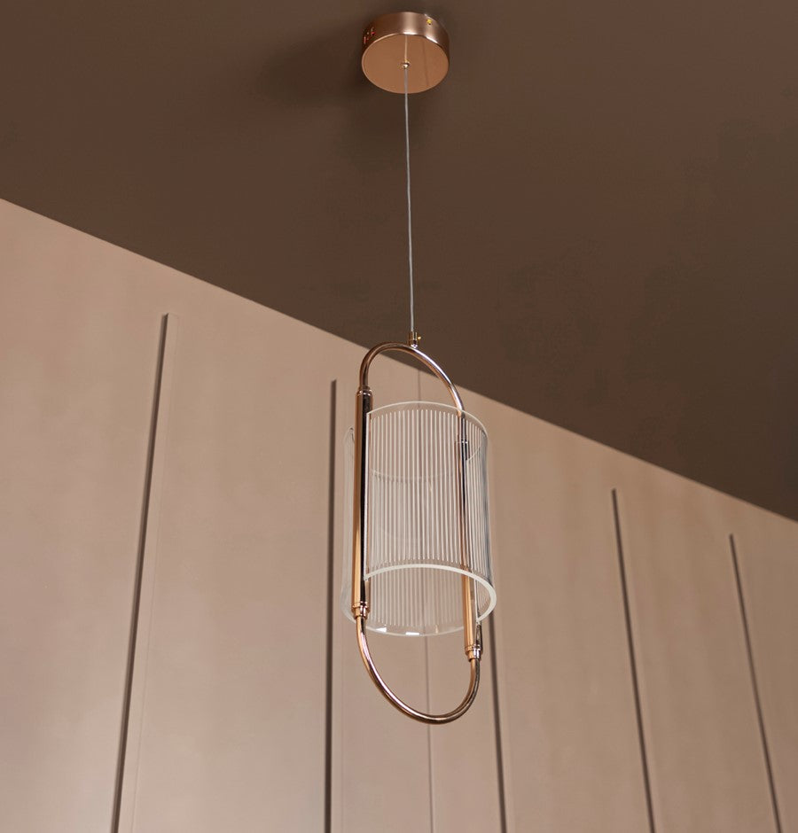 Alaca Single Acrylic Pendant Light Chandelier 48 Cm - Heka Lighting & Trading Limited