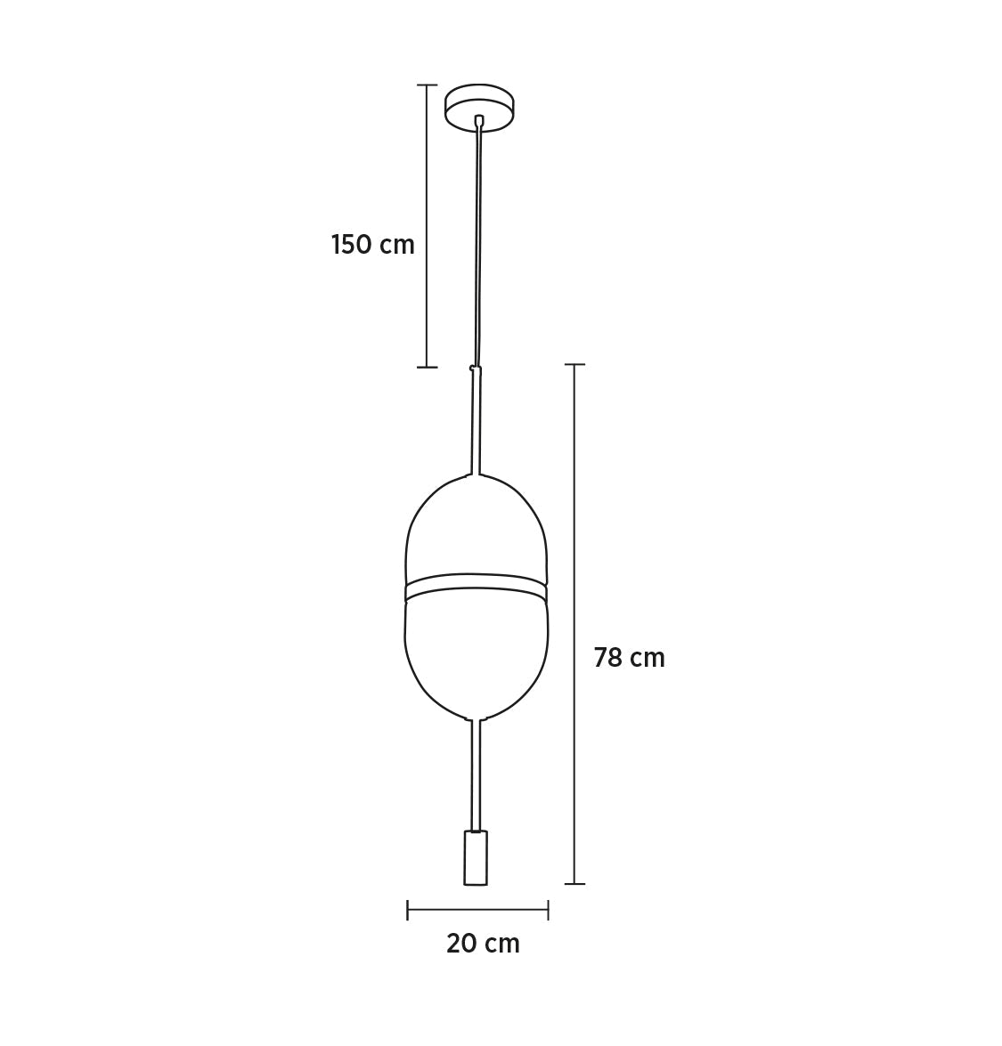 Ruanda Transparent Pendant Light Chandelier 20 Cm - Heka Lighting & Trading Limited