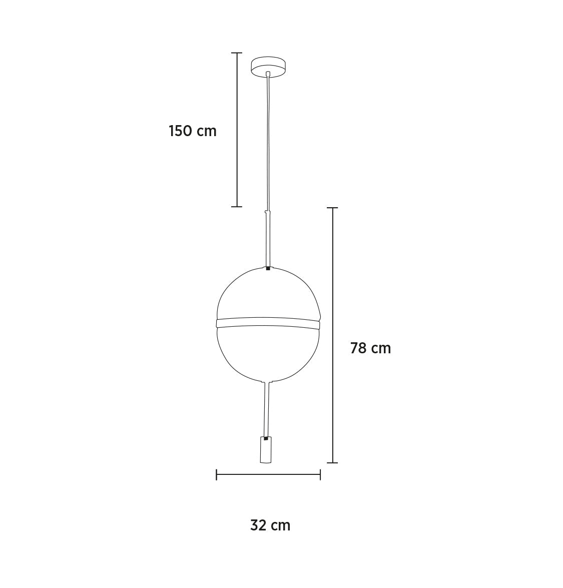 Ruanda Transparent Pendant Light Chandelier 32 Cm - Heka Lighting & Trading Limited