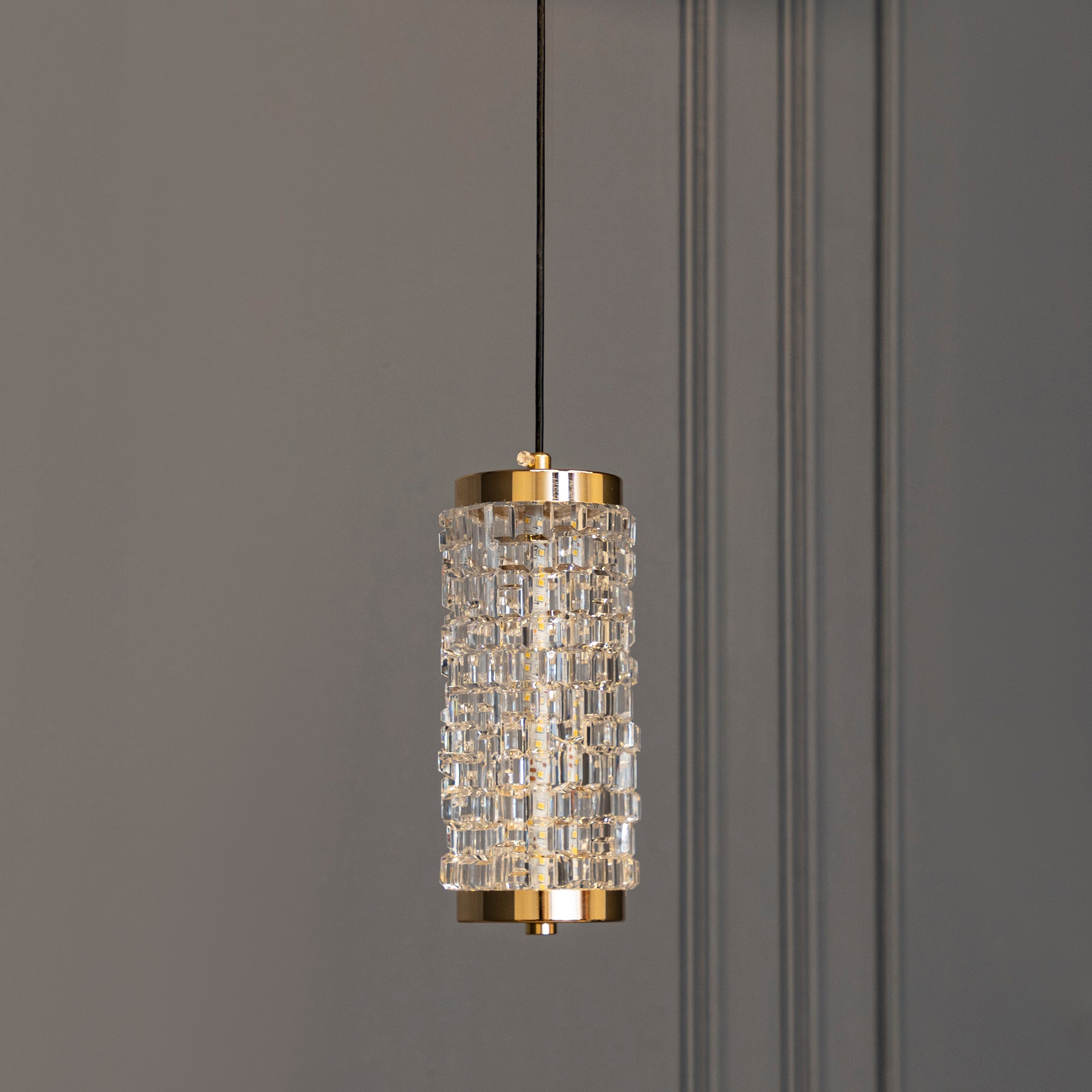 Dubbo Single Glass Gold Led Pendant Light Chandelier - Heka Lighting & Trading Limited