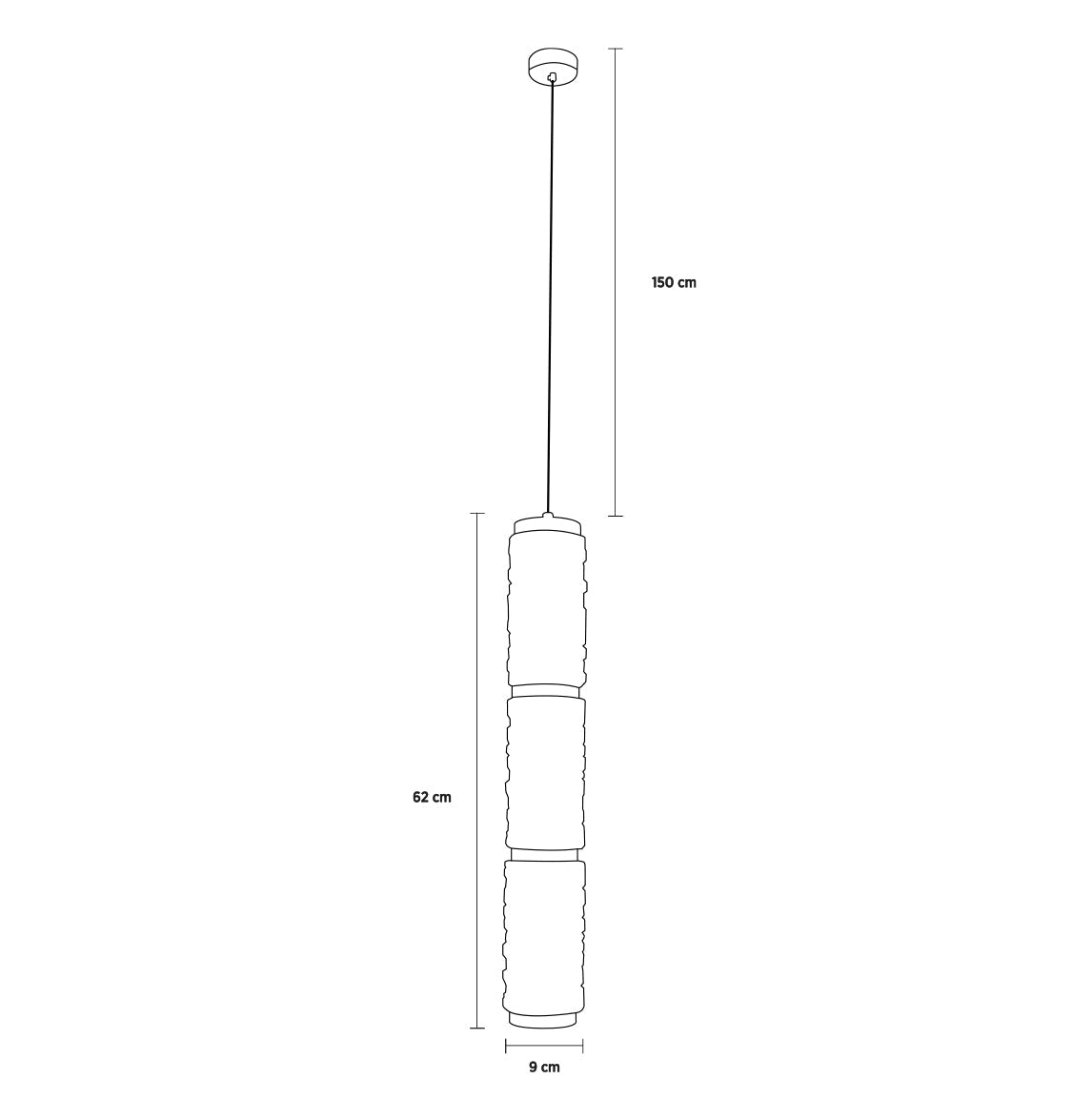 Dubbo Triple Glass Gold Led Pendant Light Chandelier - Heka Lighting & Trading Limited