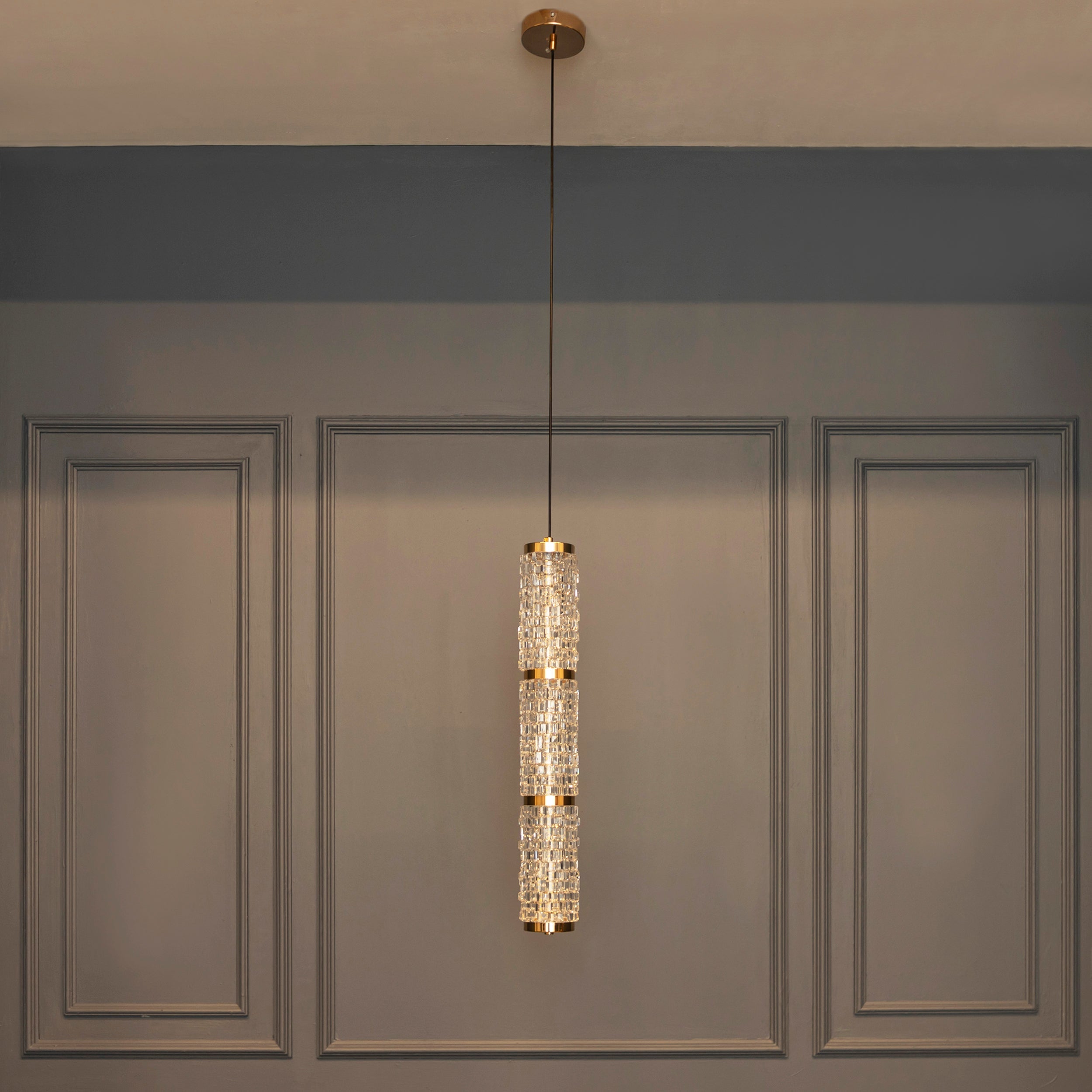 Dubbo Triple Glass Gold Led Pendant Light Chandelier - Heka Lighting & Trading Limited