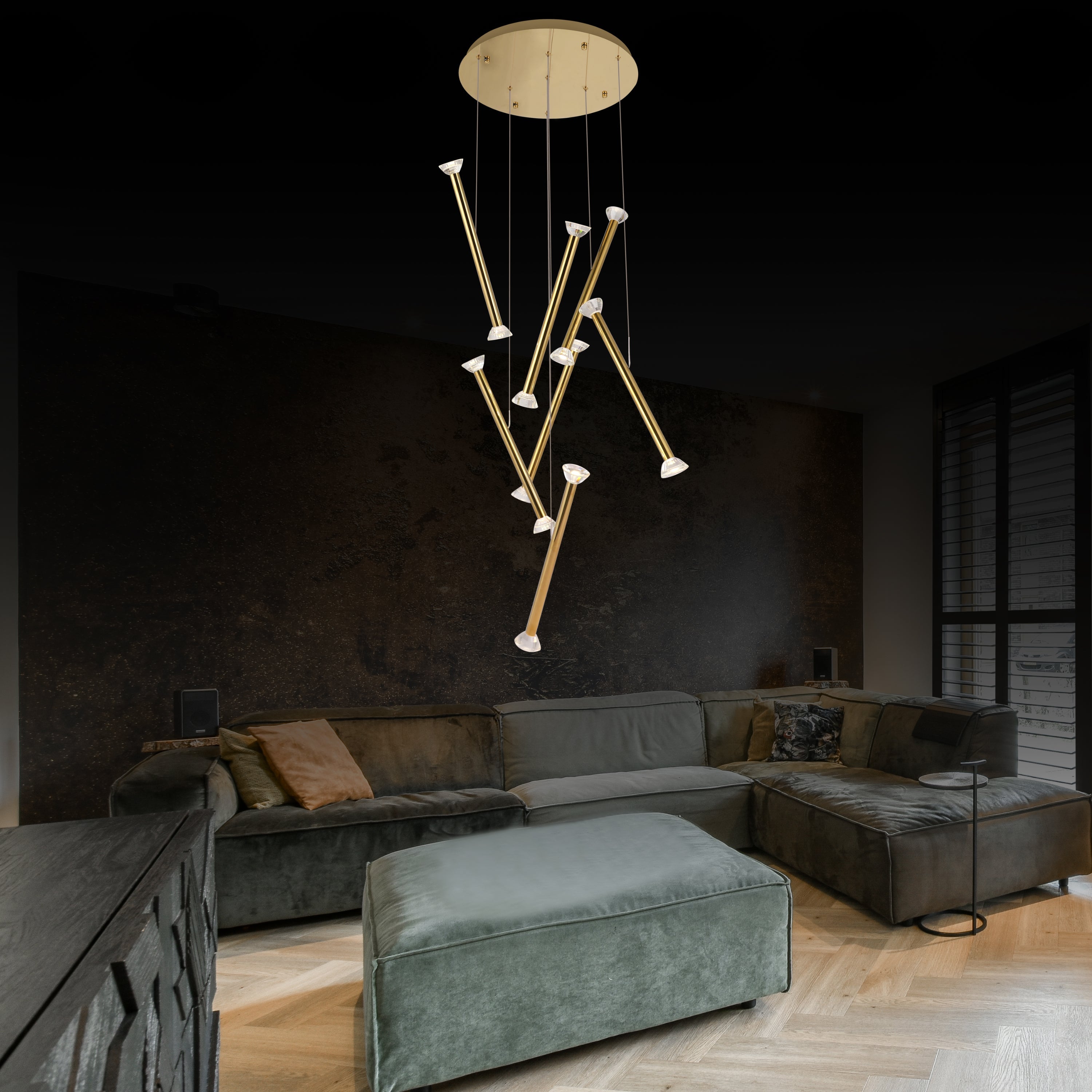 Mergen 7-Piece Antique Pendant Light Chandelier - Heka Lighting & Trading Limited