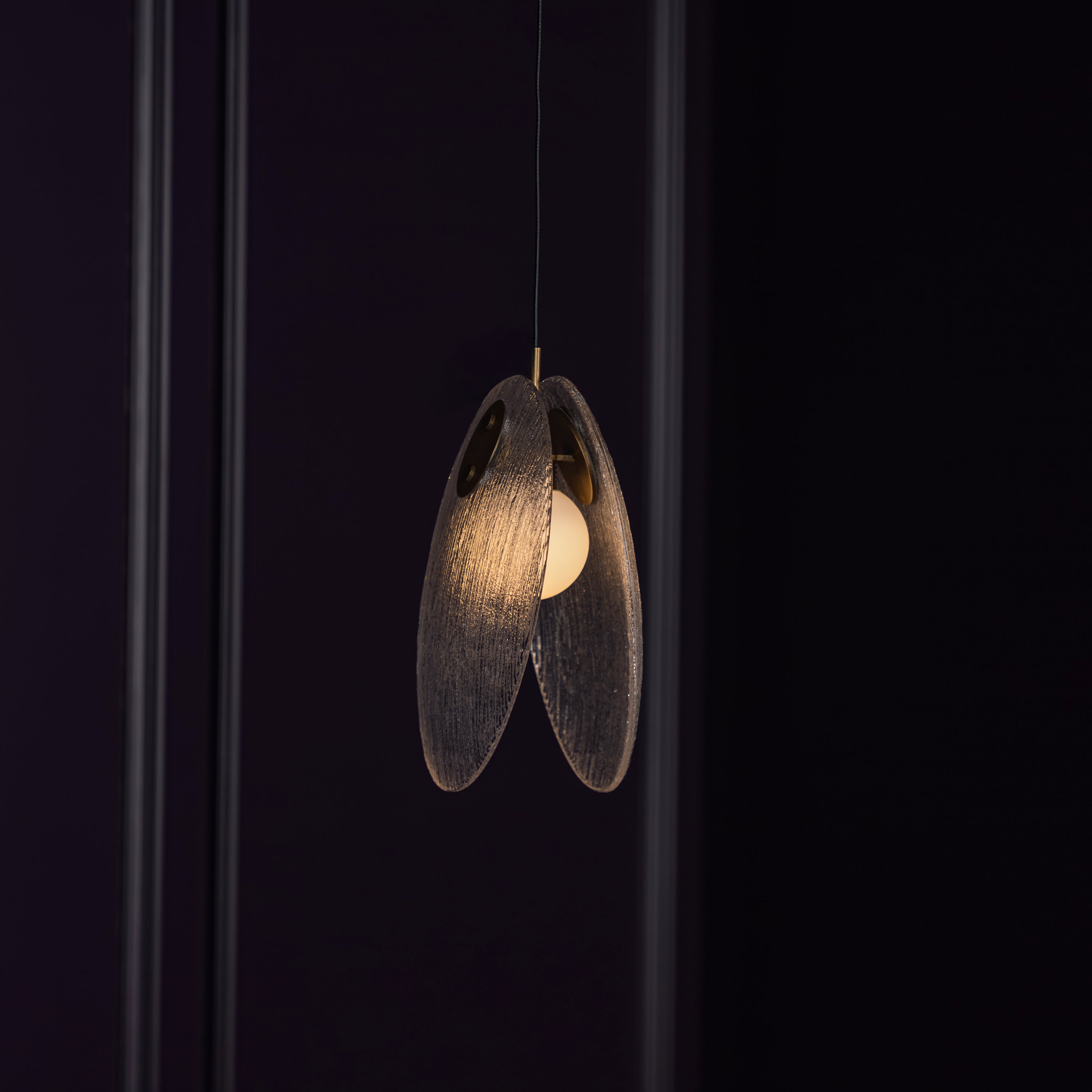 Gana Two White Frosted Glass Antique Pendant Light 22 Cm - Heka Lighting & Trading Limited