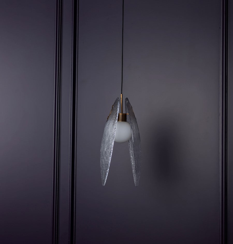 Gana Two White Frosted Glass Antique Pendant Light 43 Cm - Heka Lighting & Trading Limited