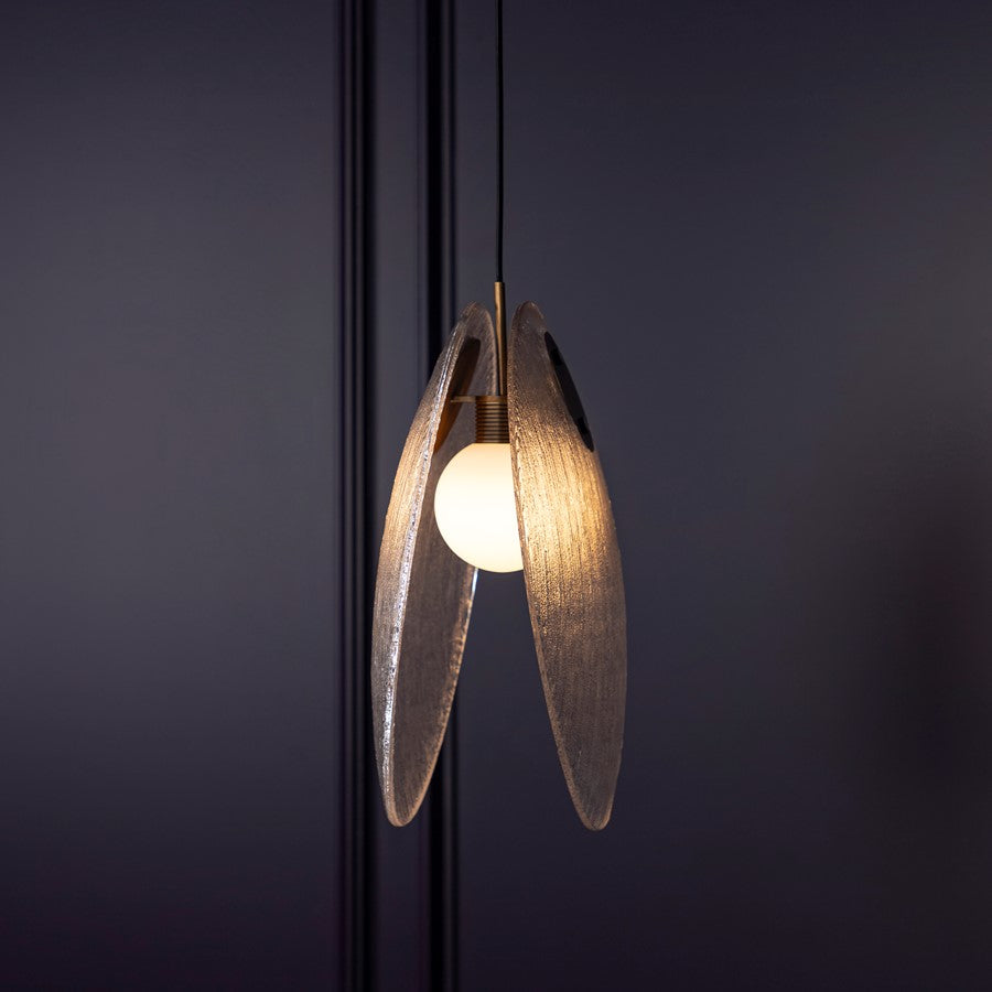 Gana Two White Frosted Glass Antique Pendant Light 43 Cm - Heka Lighting & Trading Limited