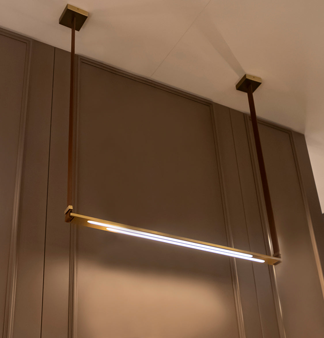 Lome Brown Leather Antique Dining Table Chandelier - Heka Lighting & Trading Limited